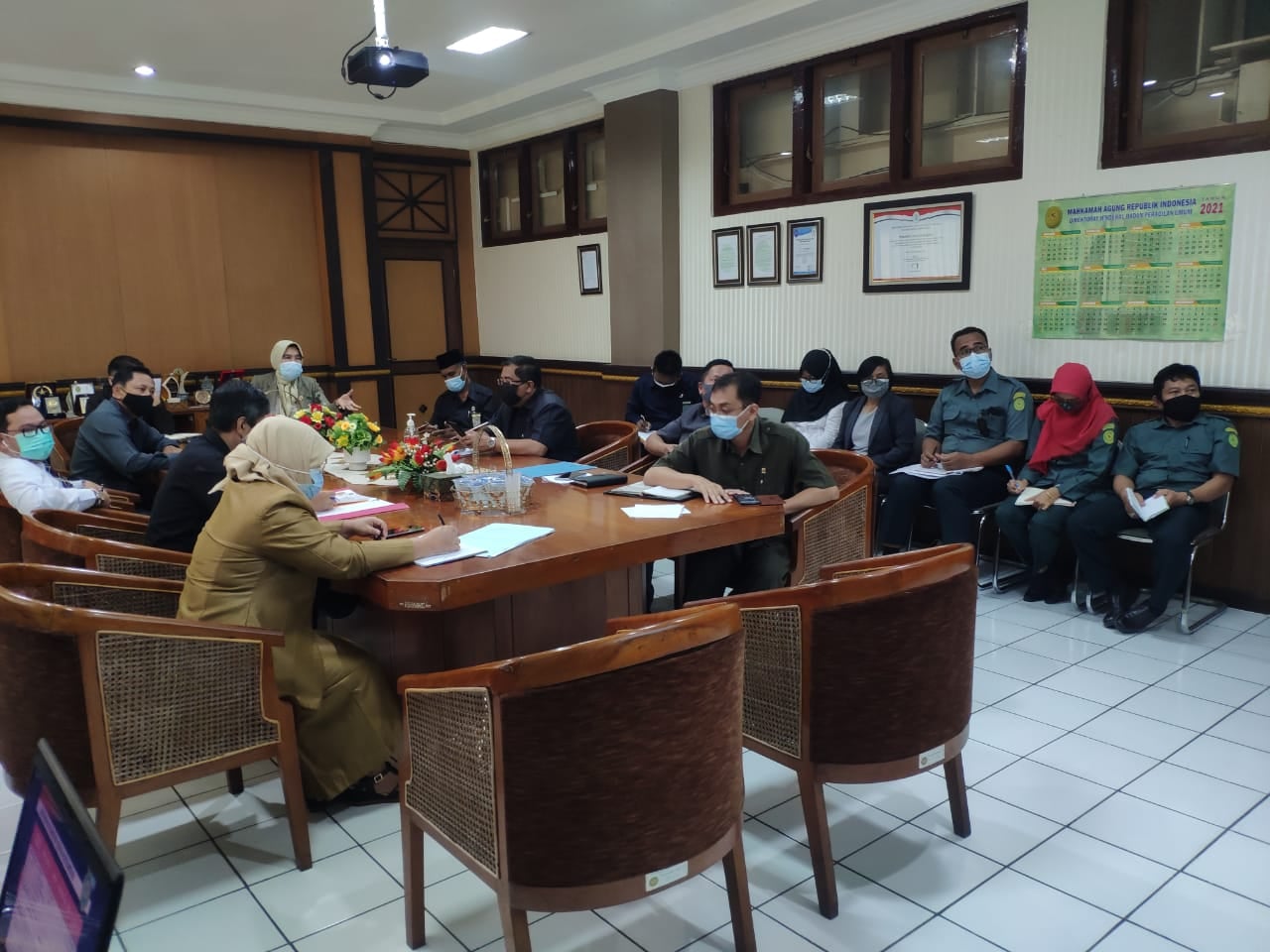 Rapat Pleno Pengesahan Rencana Aksi/Rencana Kerja Pembangunan Zona Integritas Menuju WBBM pada Pengadilan Negeri Yogyakarta
