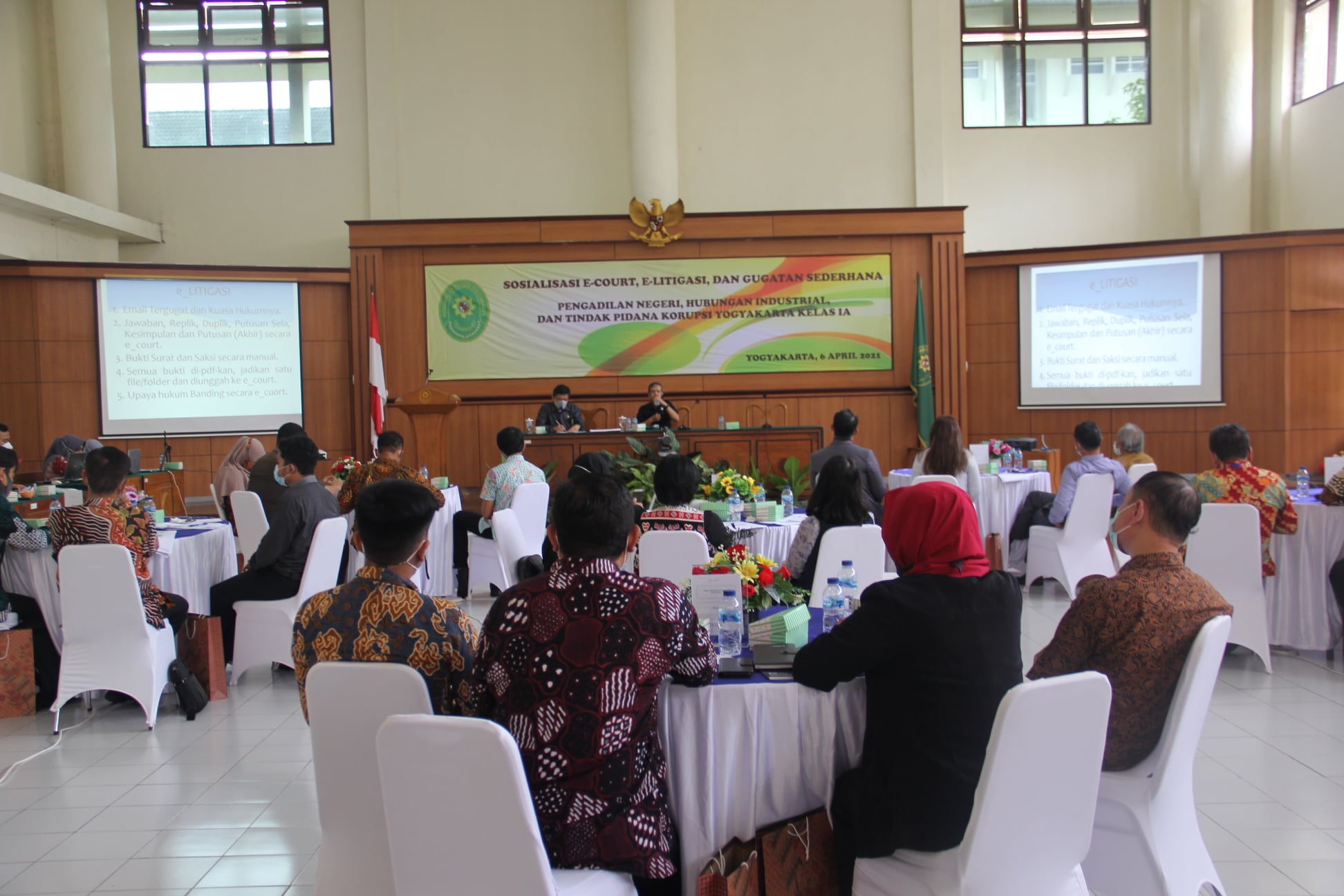 Sosialisasi e-Court, e-Litigasi dan Gugatan Sederhana serta Launching Aplikasi LIDYA (Layanan Informasi Digital Pengadilan Negeri Yogyakarta)