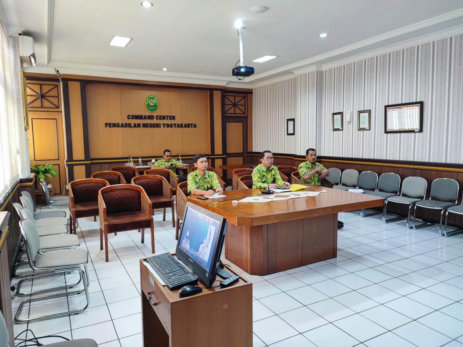 Pengadilan Negeri Yogyakarta Mengikuti Kegiatan Monev Komisi Informasi Badan Publik se-DIY Tahun 2022