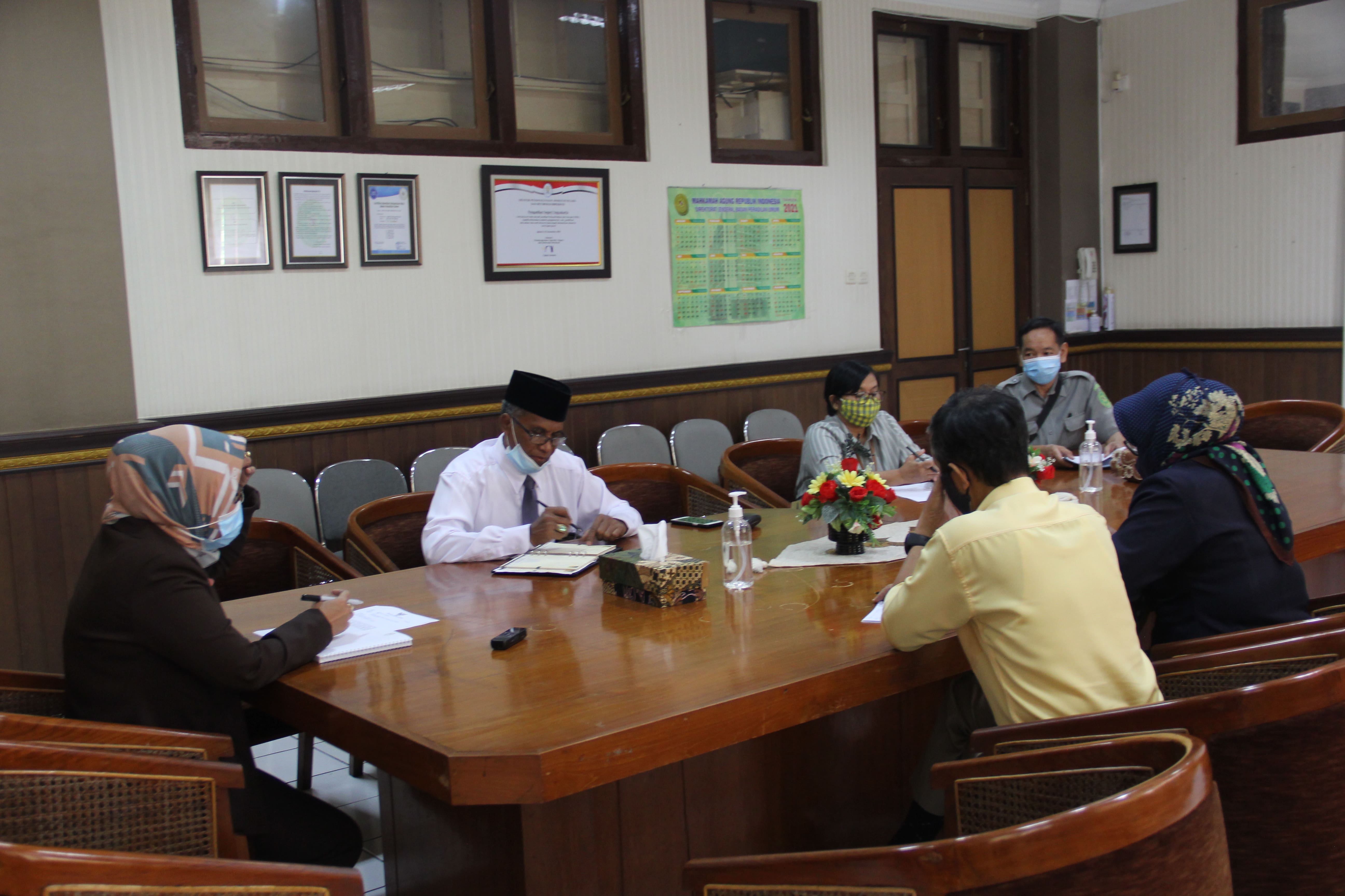 Rapat Koordinasi Persiapan Kedatangan Ombudsman Republik Indonesia ke Pengadilan Negeri Yogyakarta