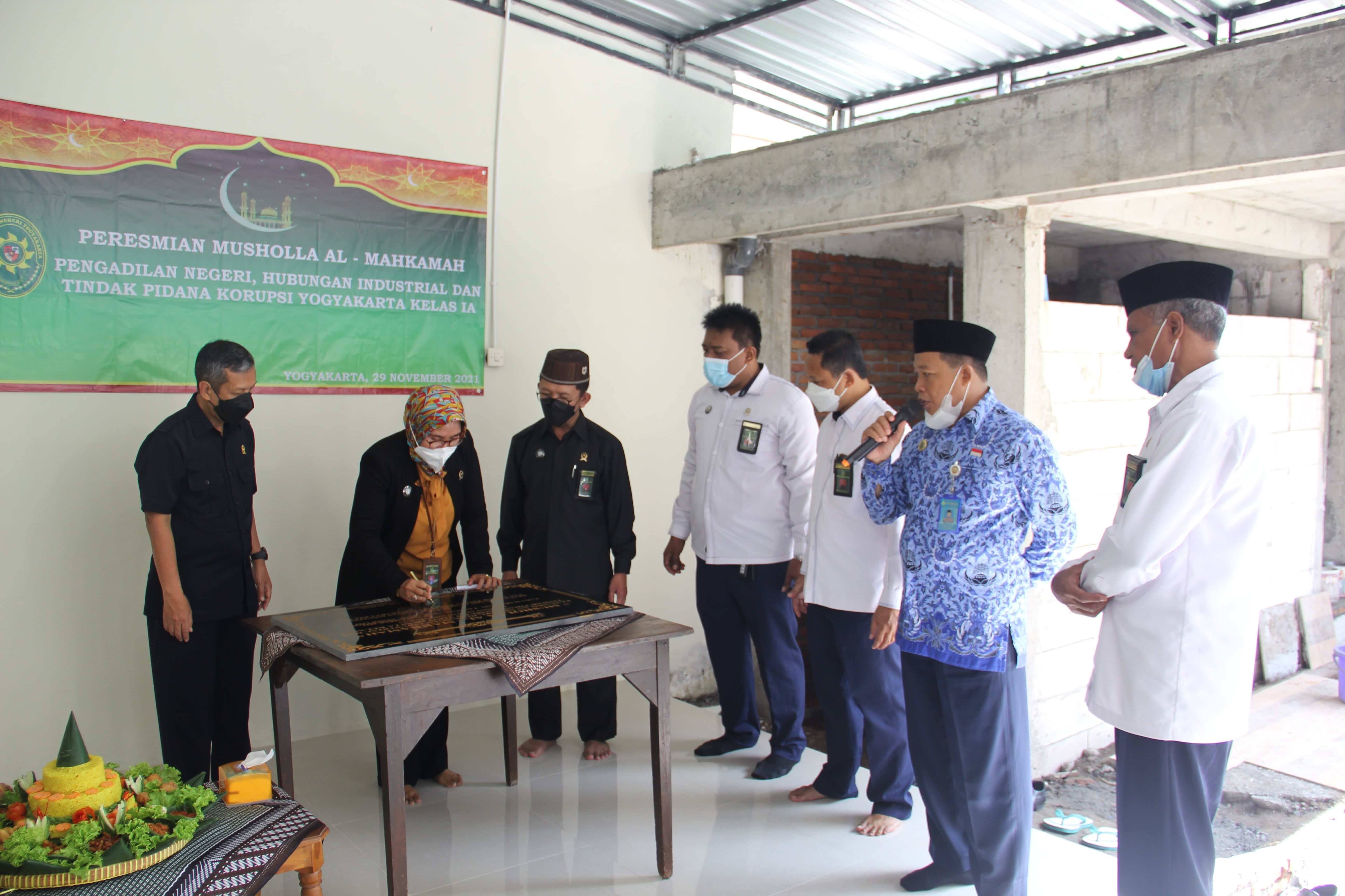 Peresmian Renovasi Mushola Al-Mahkamah Pengadilan Negeri Yogyakarta