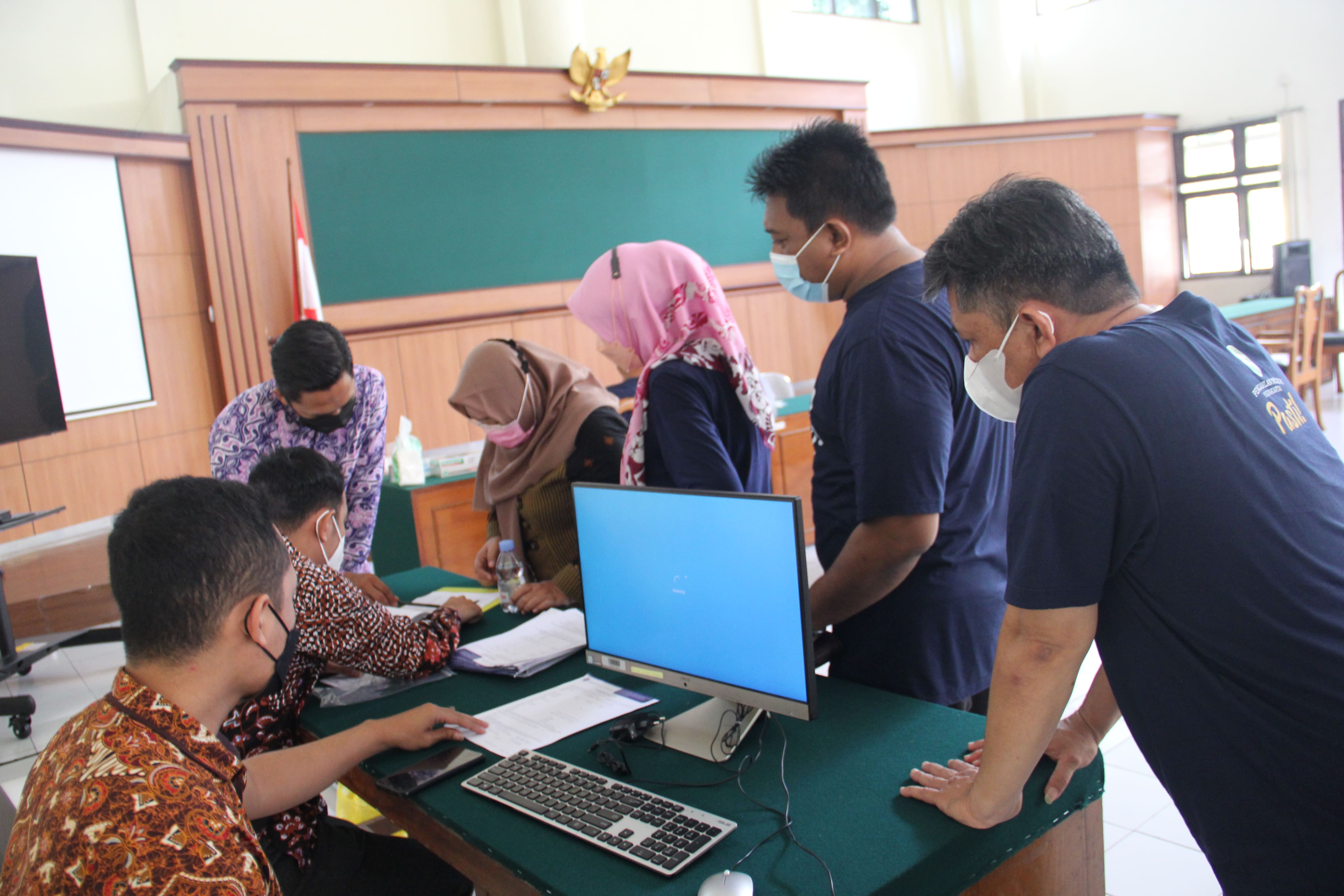 Pelaksanaan Swab Test Antigen Covid-19 Pengadilan Negeri Yogyakarta
