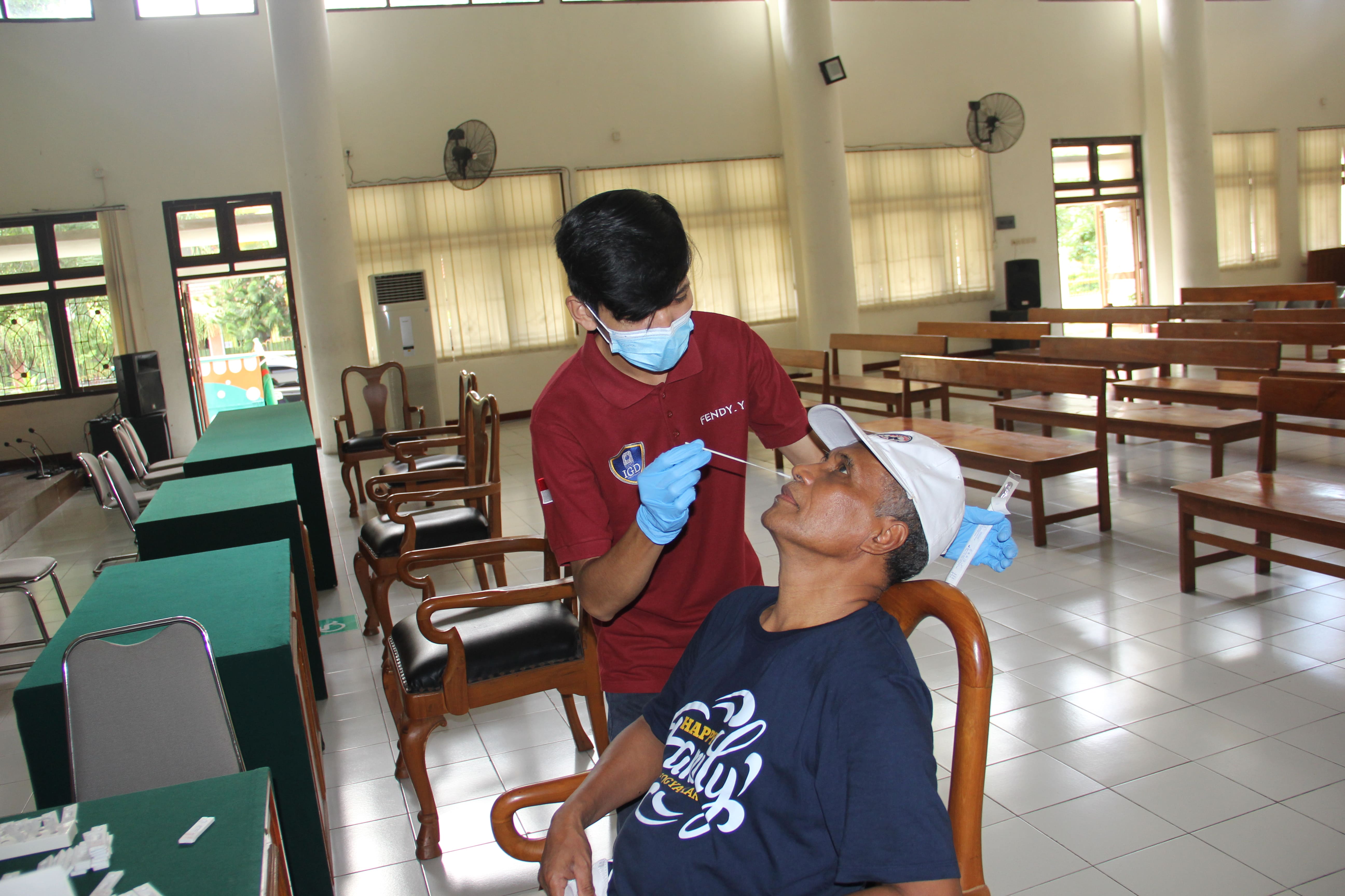 Pelaksanaan Swab Test Antigen Covid-19 Pengadilan Negeri Yogyakarta