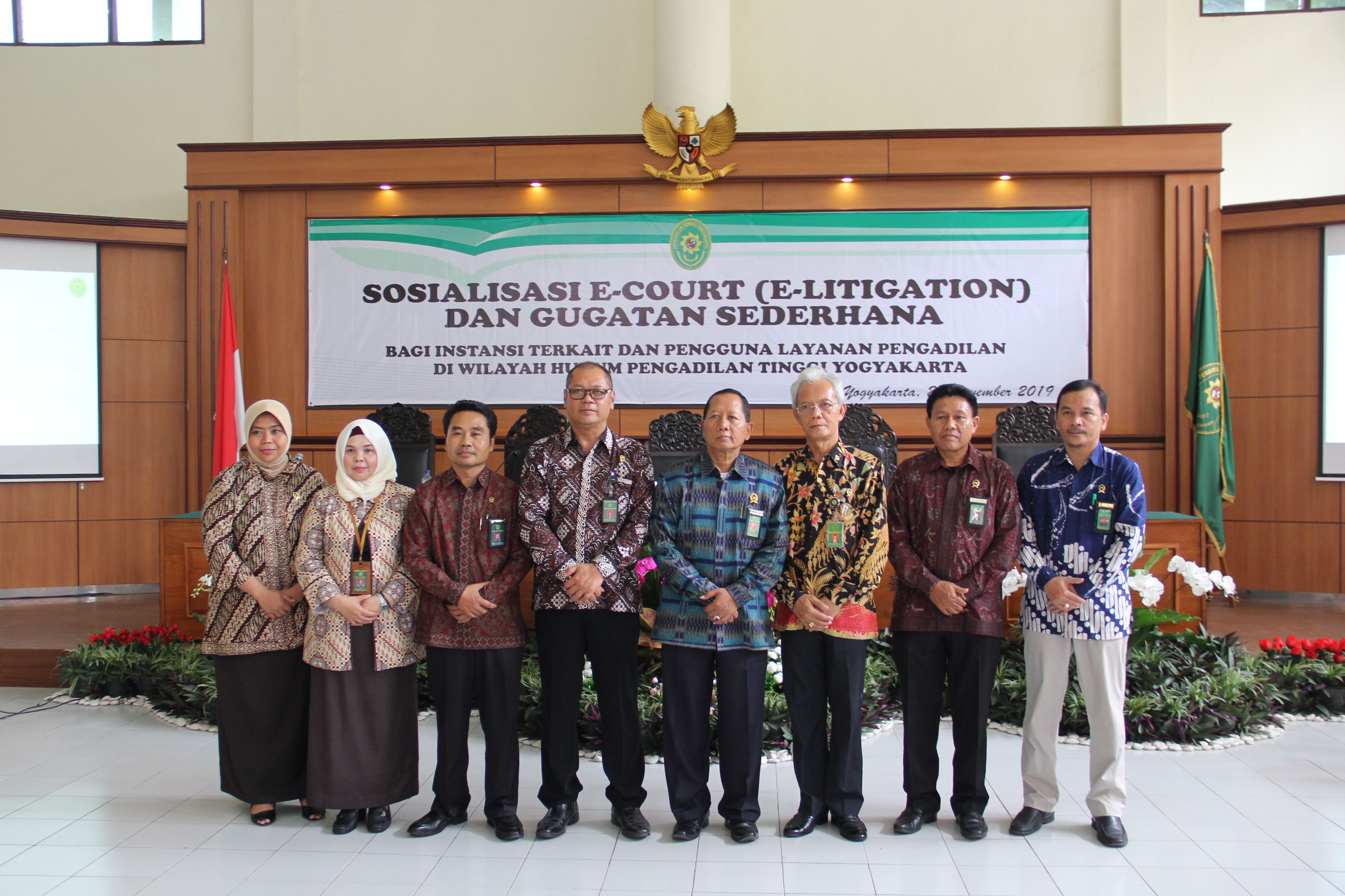 Sosialisasi E-Court, E-litigasi dan Gugatan Sederhana, dirangkaikan dengan Peresmian Co-Working Space Pengadilan Negeri Yogyakarta