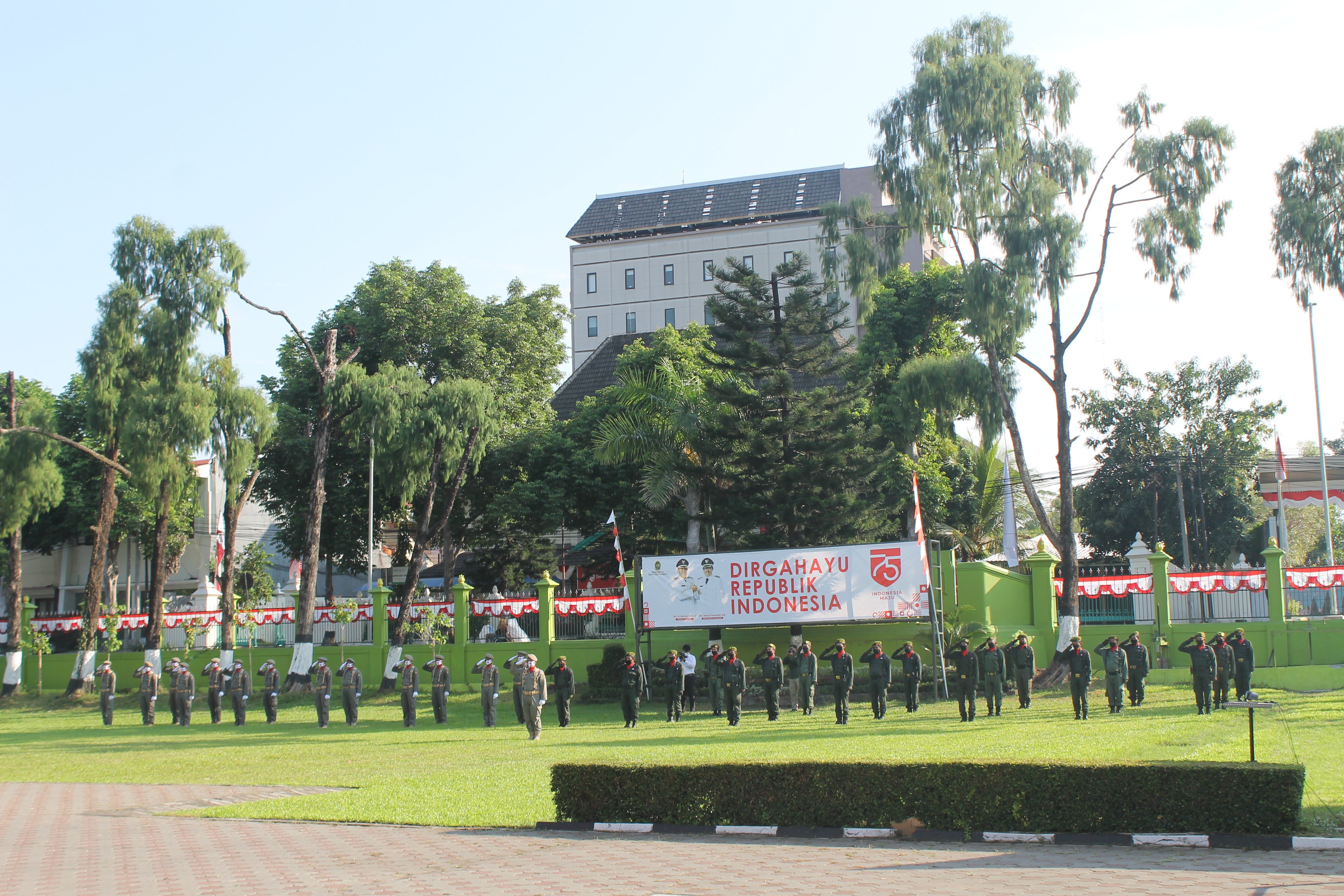 KPN Yogyakarta Ikuti Upacara Bendera Peringatan HUT Kemerdekaan RI Ke-75 di Balaikota Yogyakarta