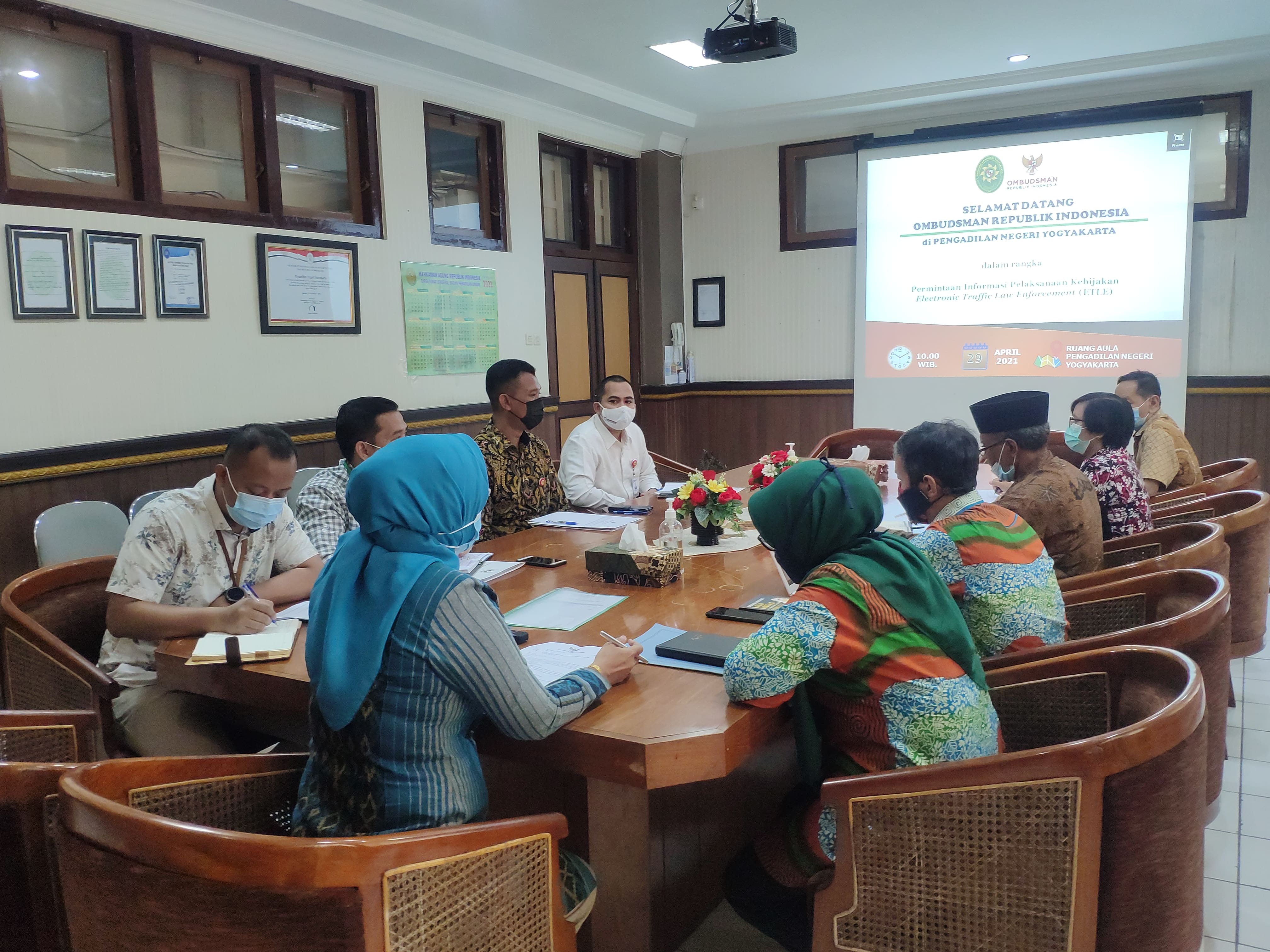 Kunjungan Ombudsman Republik Indonesia ke Pengadilan Negeri Yogyakarta