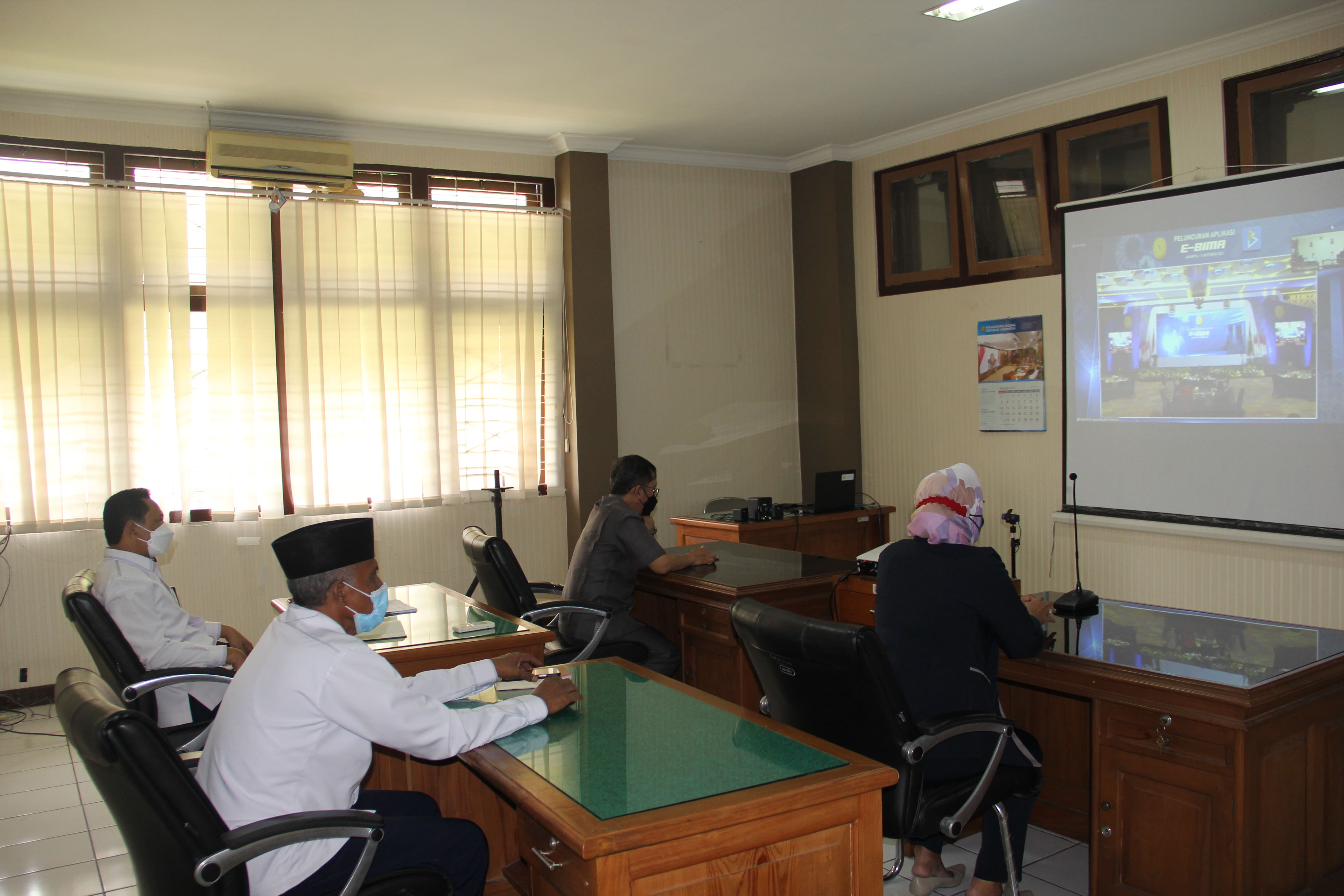 Pengadilan Negeri Yogyakarta Mengikuti Kegiatan Launching Aplikasi e-BIMA