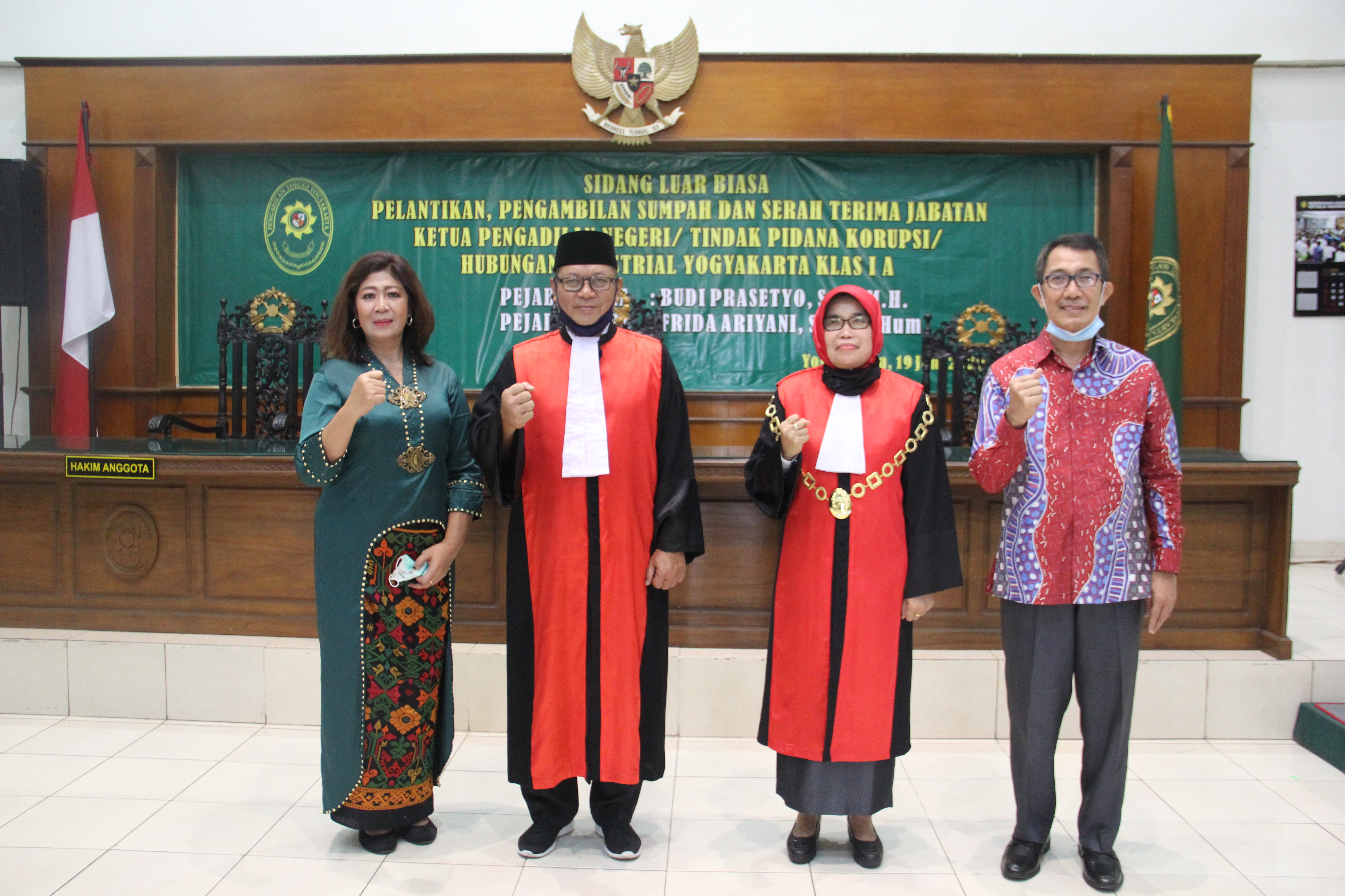 Pisah Sambut dan Pengantar Tugas Ketua Pengadilan Negeri Yogyakarta Kelas IA