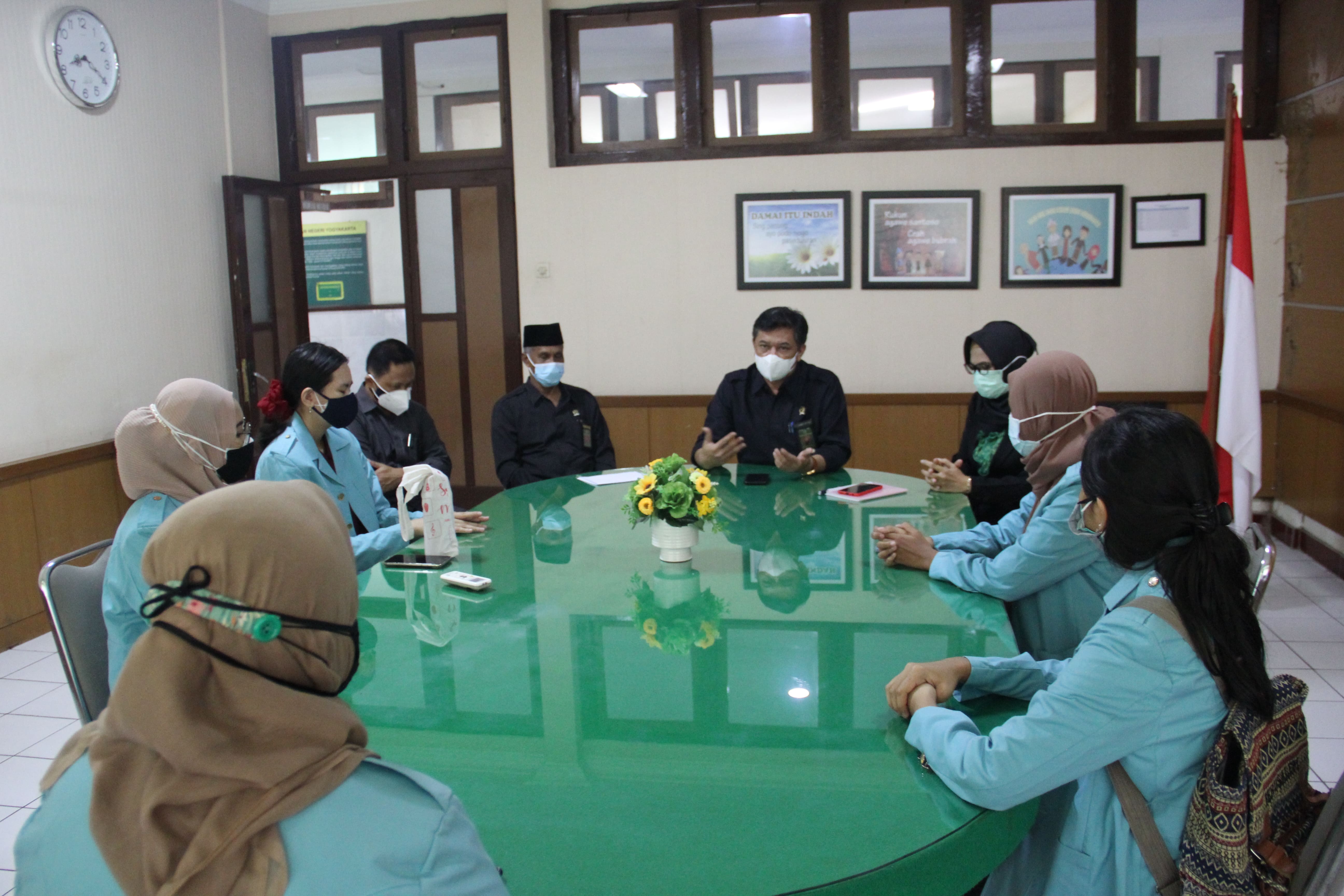 Pengarahan Bagi Mahasiswa yang Melaksanakan Kegiatan Magang/PKL di Pengadilan Negeri Yogyakarta