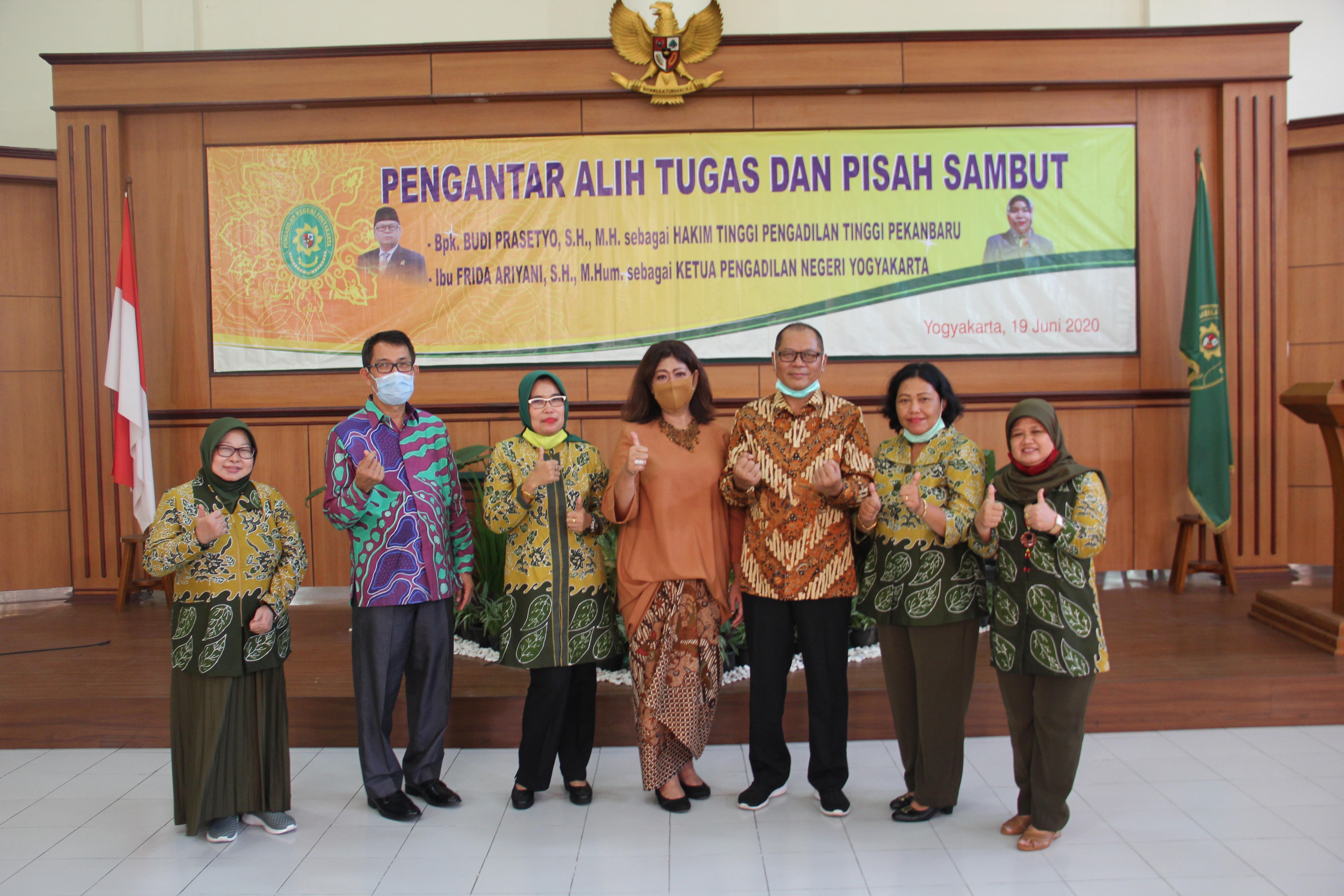 Pisah Sambut dan Pengantar Tugas Ketua Pengadilan Negeri Yogyakarta Kelas IA