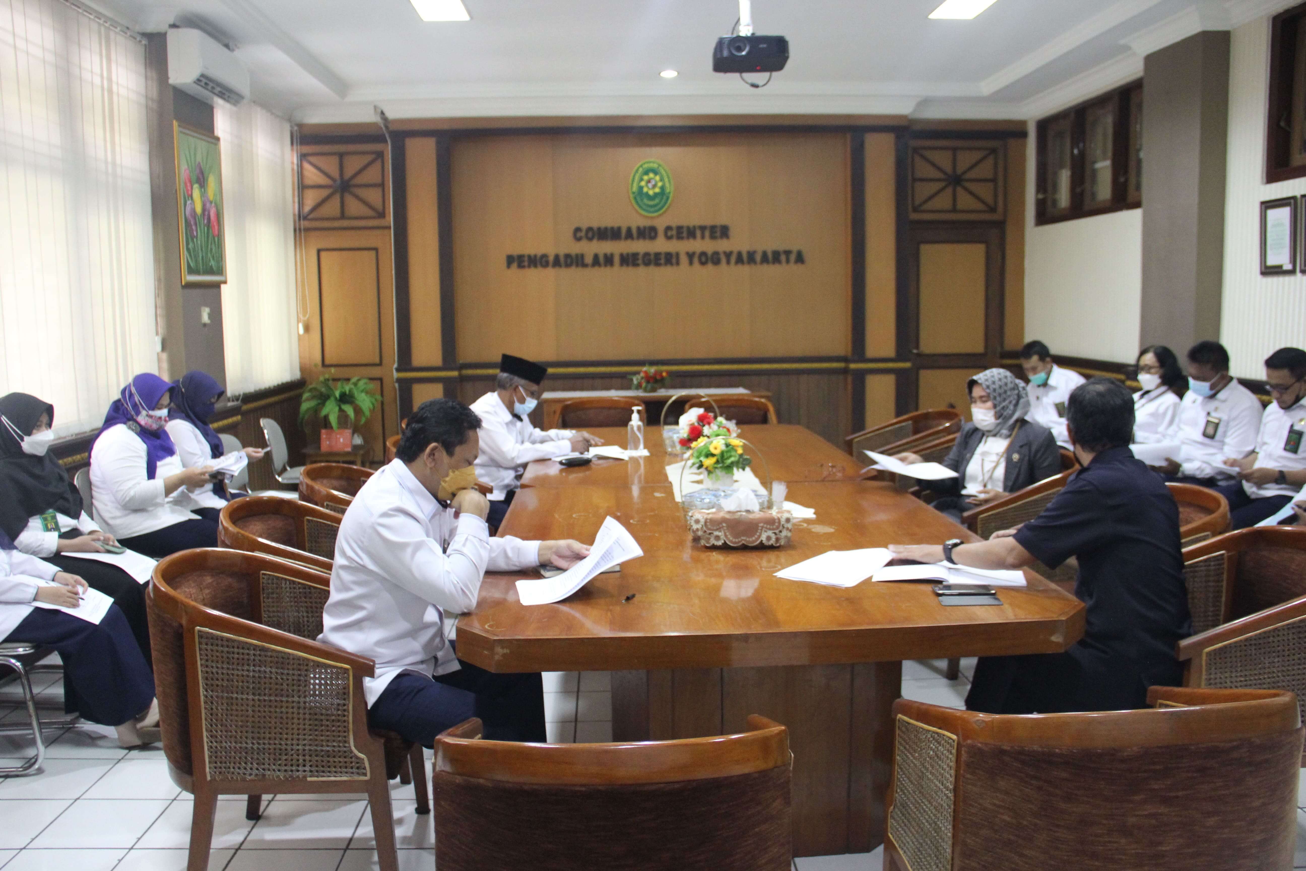 Rapat Kegiatan Koordinasi Teknis Pelaksanaan SPPT-TI Pengadilan Negeri Yogyakarta