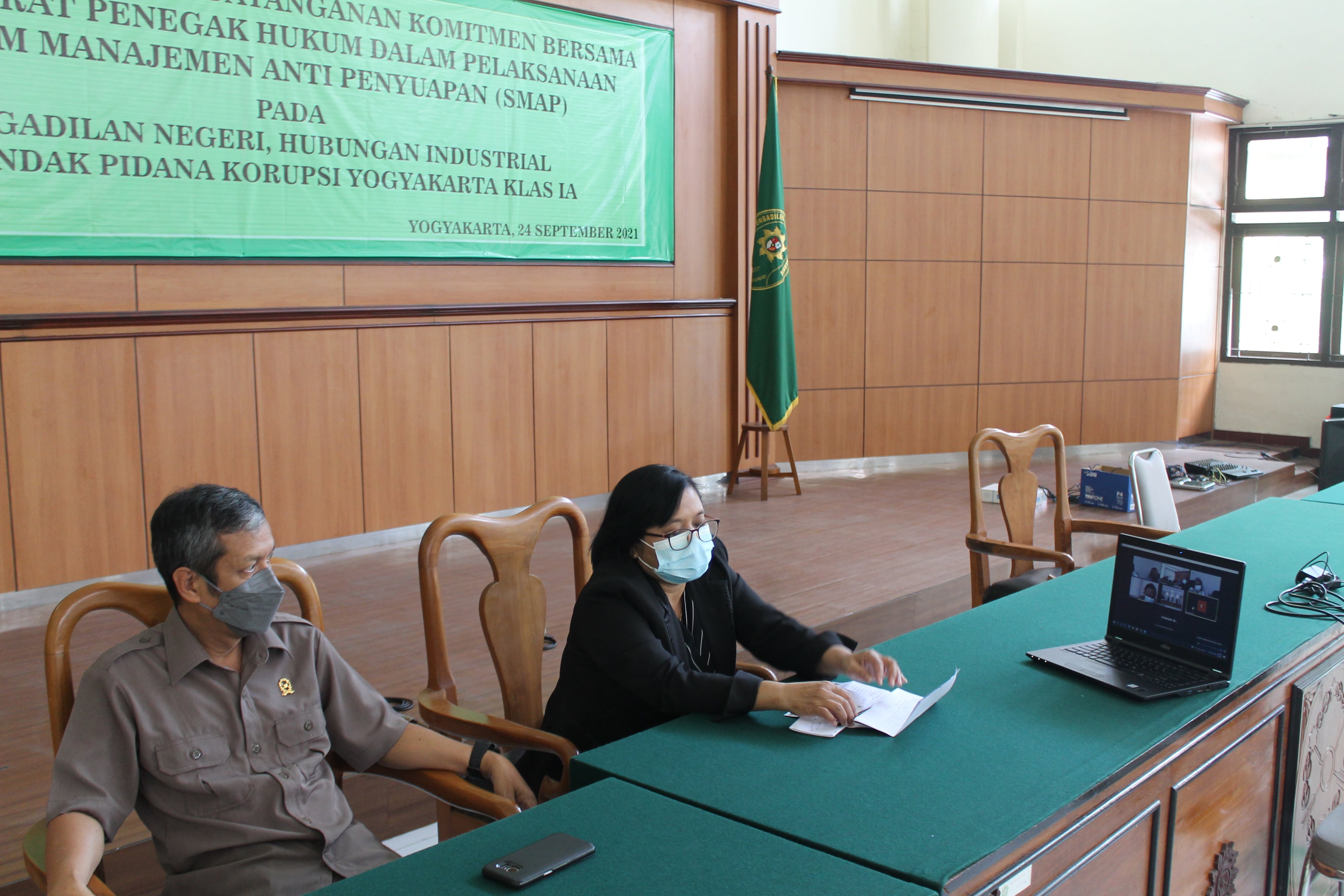 Persidangan Delegasi dari Pengadilan Negeri Banyuwangi ke Pengadilan Negeri Yogyakarta