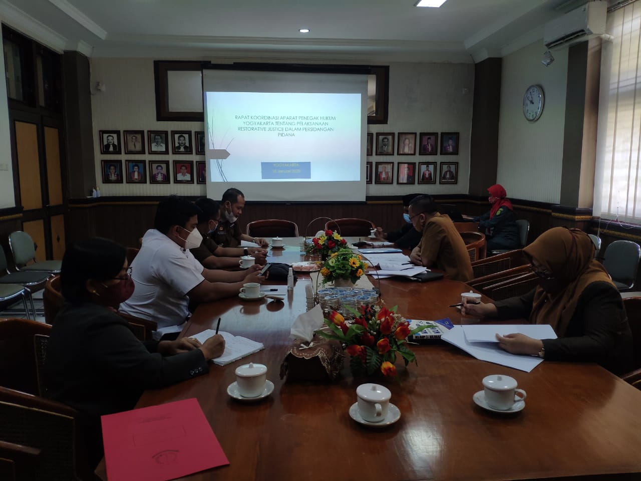 Rapat Koordinasi Aparat Penegak Hukum Yogyakarta tentang Pelaksanaan Restorative Justive dalam Persidangan Pidana di Pengadilan Negeri Yogyakarta