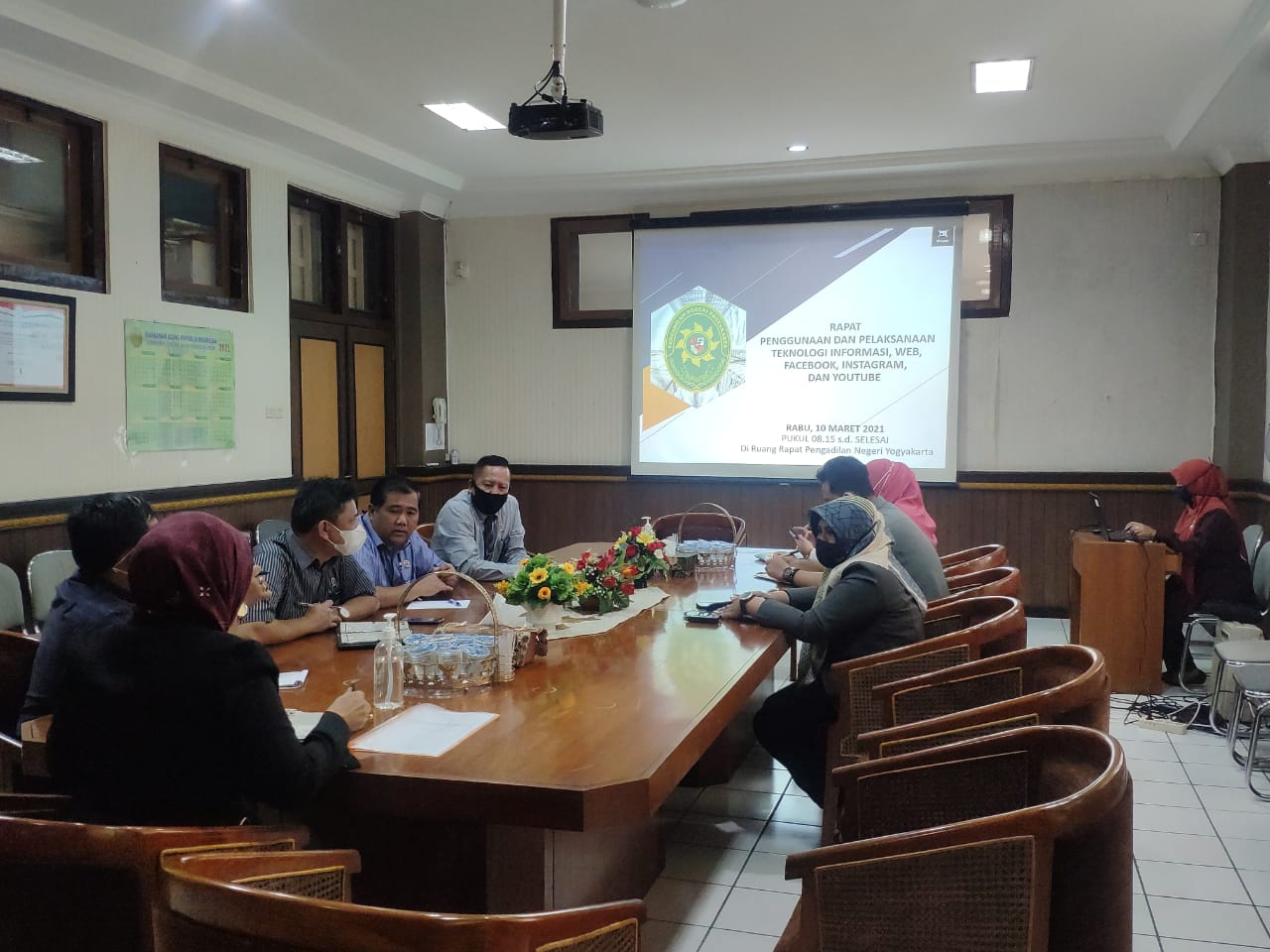 Rapat Penggunaan dan Pelaksanaan Teknologi Informasi, Website dan Media Sosial Pengadilan Negeri Yogyakarta