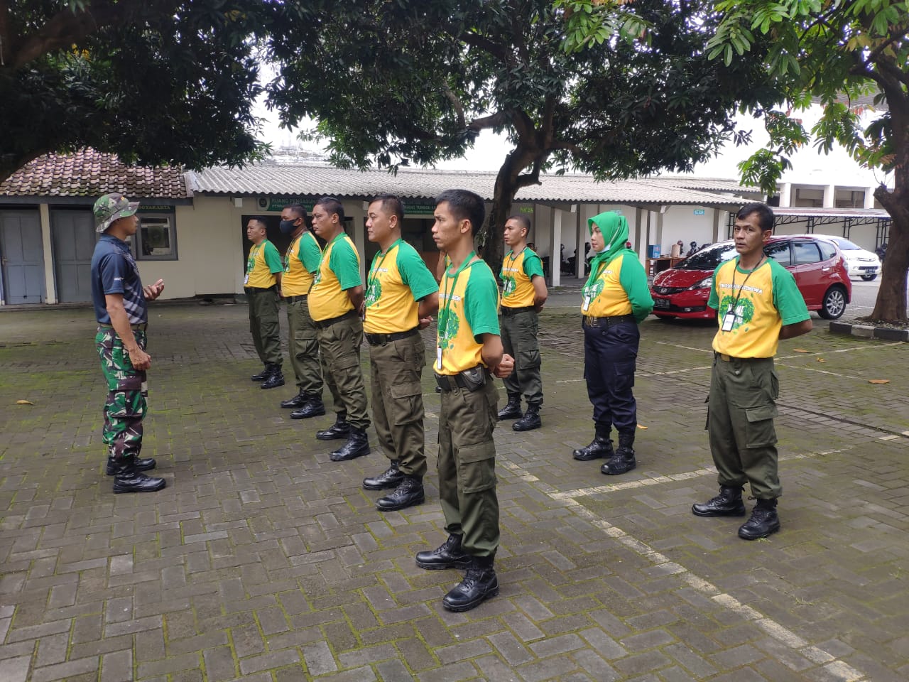 Pelatihan Satuan Pengamanan Pengadilan Negeri Yogyakarta Hari Kedua