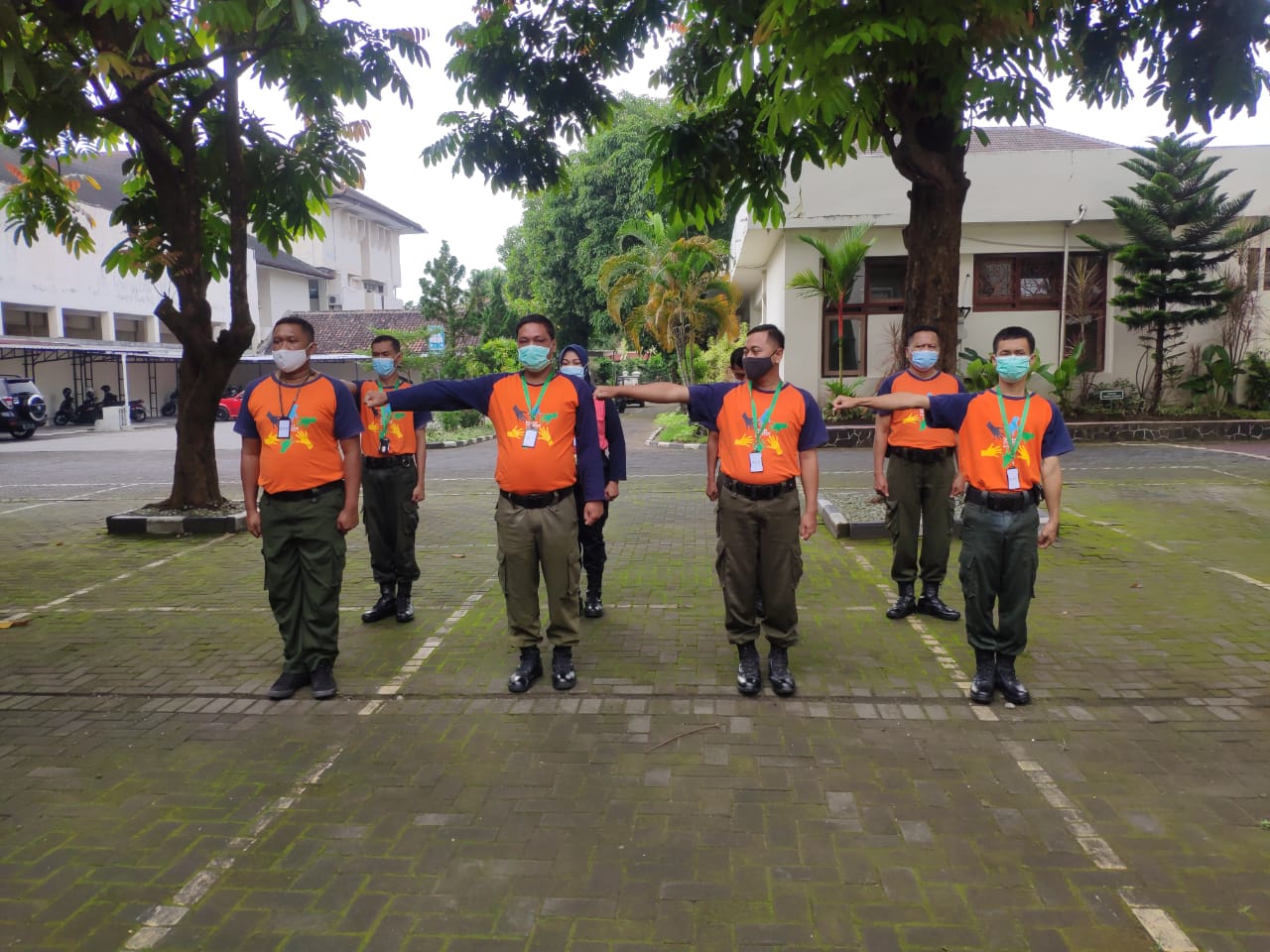Pelatihan Satuan Pengamanan Pengadilan Negeri Yogyakarta Hari Ketiga