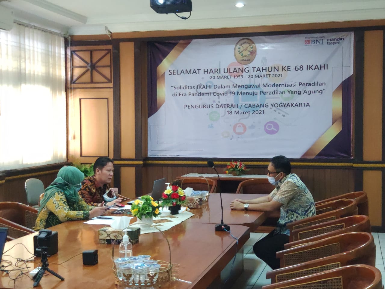 Pengurus IKAHI Cabang Pengadilan Negeri Yogyakarta Mengikuti Kegiatan Peringatan HUT IKAHI ke-68