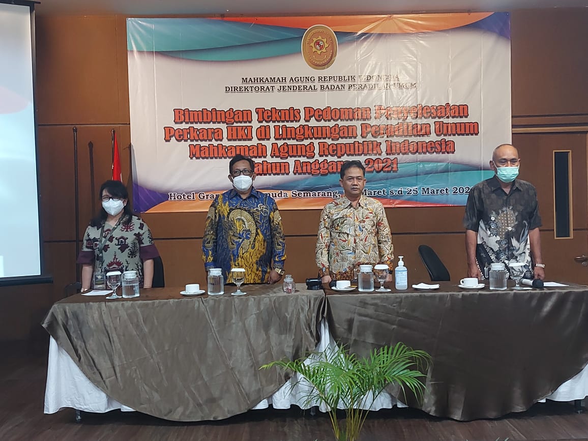 Hakim Pengadilan Negeri Yogyakarta mengikuti Bimtek Short Course Pedoman Penyelesaian Perkara Hak Kekayaan Intelektural (HKI)