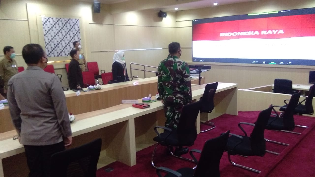 Wakil Ketua Pengadilan Negeri Yogyakarta Mengikuti Rapat Koordinasi Penegakan Disiplin Protokol Kesehatan Covid-19
