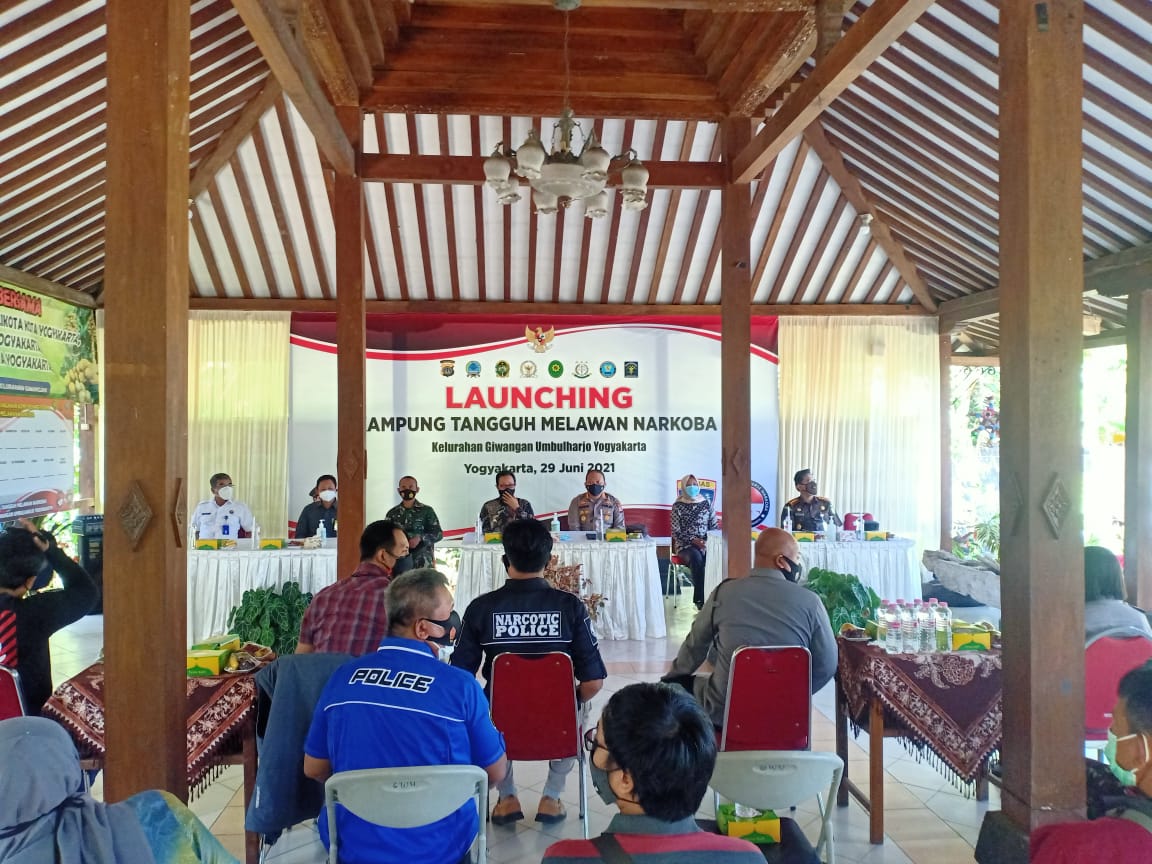 Sekretaris Pengadilan Negeri Yogyakarta Menghadiri Launching Kampung Tangguh Melawan Narkoba Kelurahan Giwangan, Yogyakarta