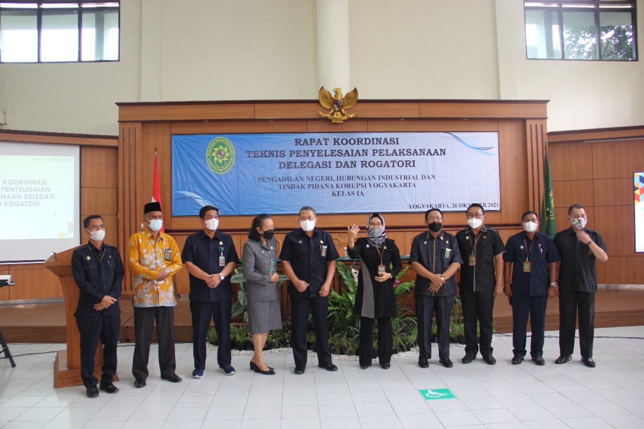 Koordinasi Teknis Penyelesaian Pelaksanaan Delegeasi dan Rogatori di Pengadilan Negeri Yogyakarta