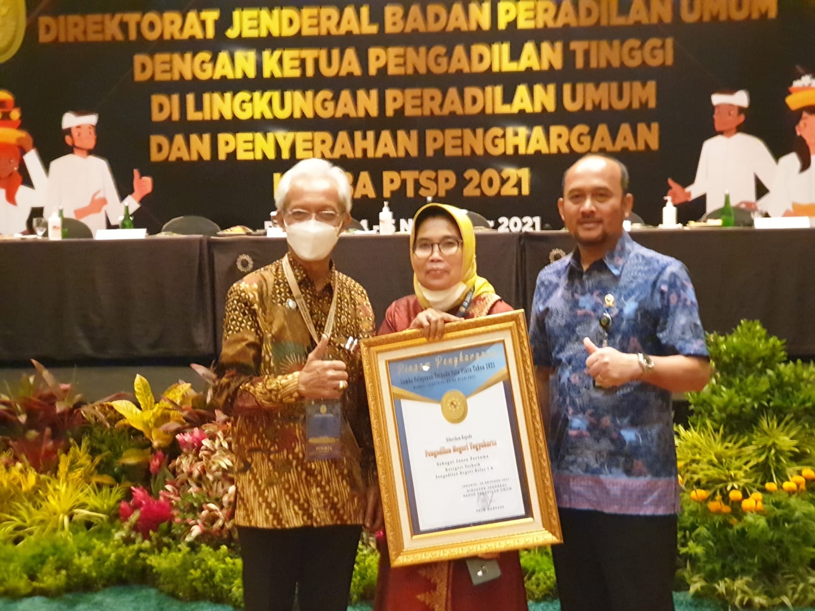 Ketua Pengadilan Negeri Yogyakarta Mengikuti Sosialisasi SPPT-TI dan Penghargaan Lomba PTSP