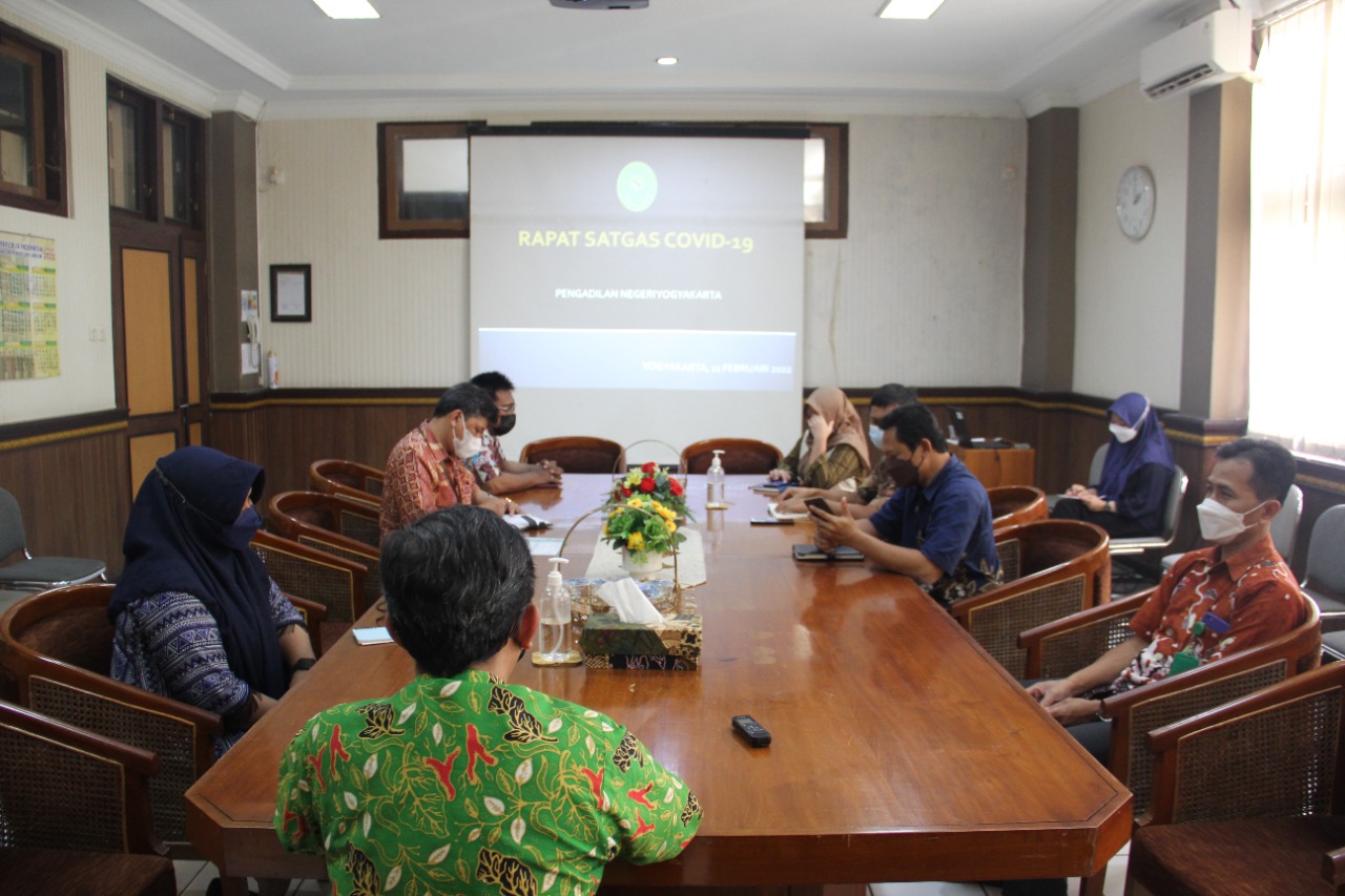 Rapat Satgas Covid-19 Pengadilan Negeri Yogyakarta