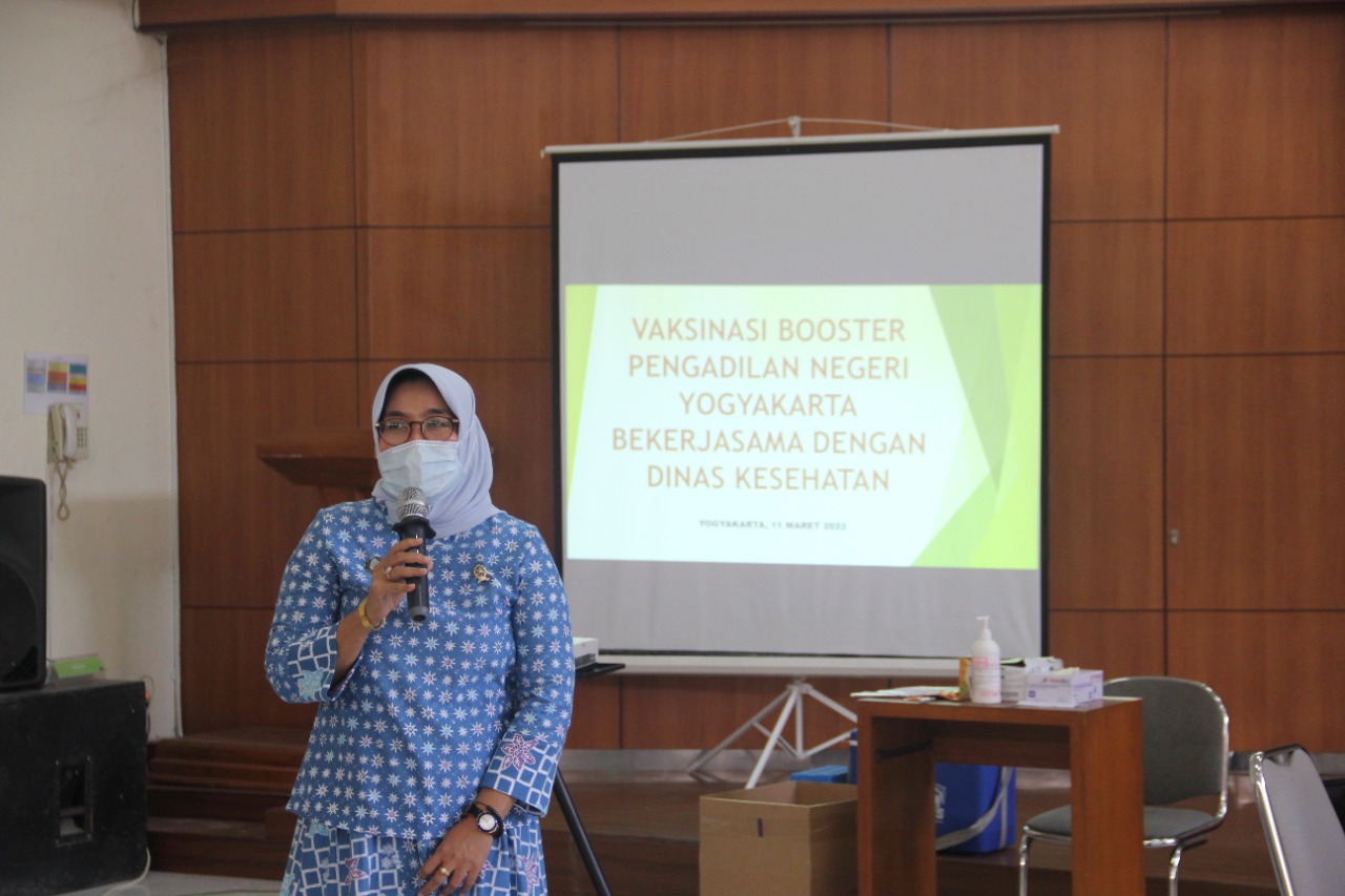 Pengadilan Negeri Yogyakarta Melakukan Vaksinasi Covid-19 Dosis Lanjutan (Booster)