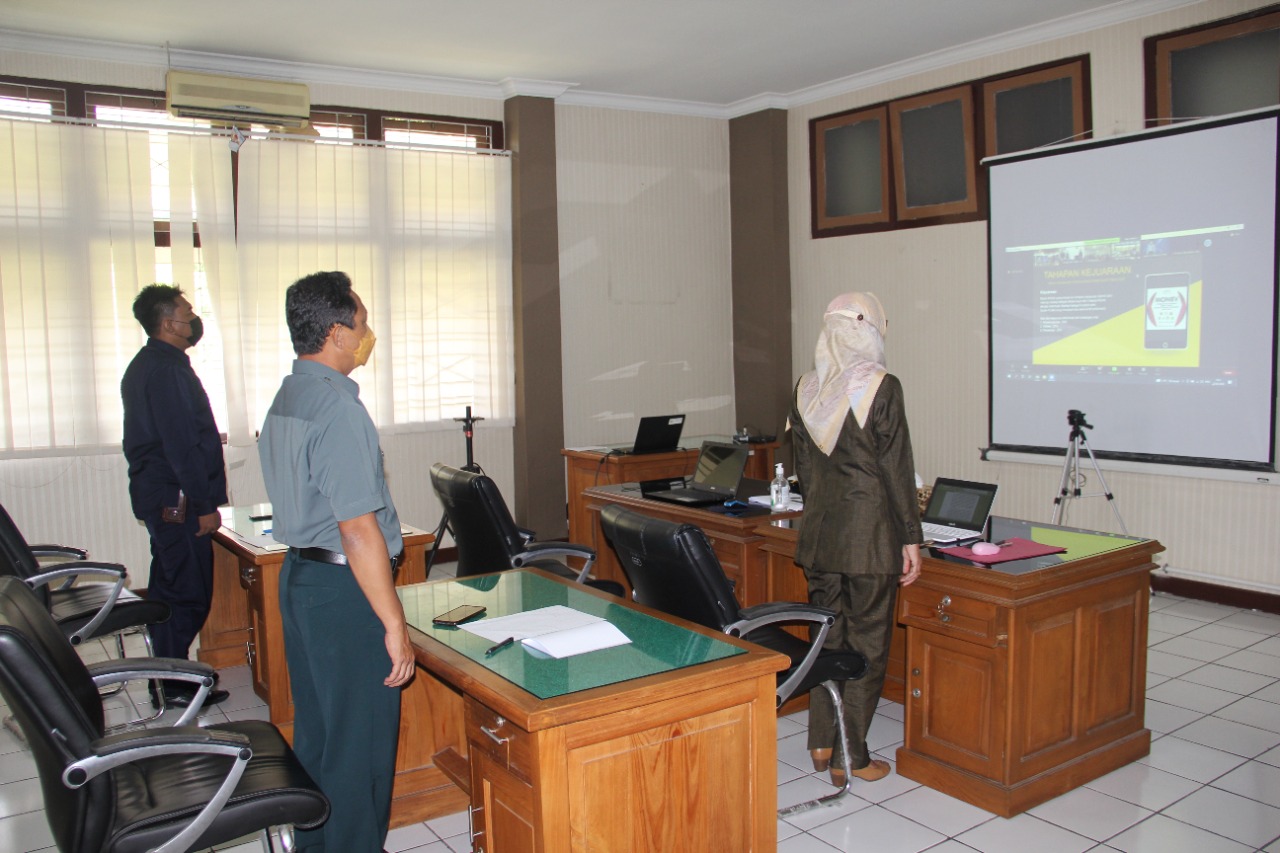 Pengadilan Negeri Yogyakarta Mengikuti Sosialisasi Monitoring dan Evaluasi Keterbukaan Informasi Badan Publik se-DIY tahun 2022