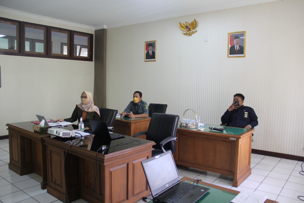 Pengadilan Negeri Yogyakarta Mengikuti Sosialisasi Monitoring dan Evaluasi Keterbukaan Informasi Badan Publik se-DIY tahun 2022