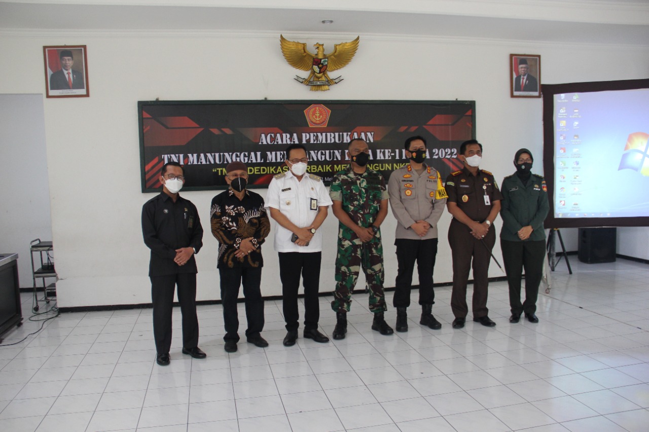Ketua Pengadilan Negeri Yogyakarta Menghadiri Pembukaan TMMD Sengkuyung Tahap I TA 2022