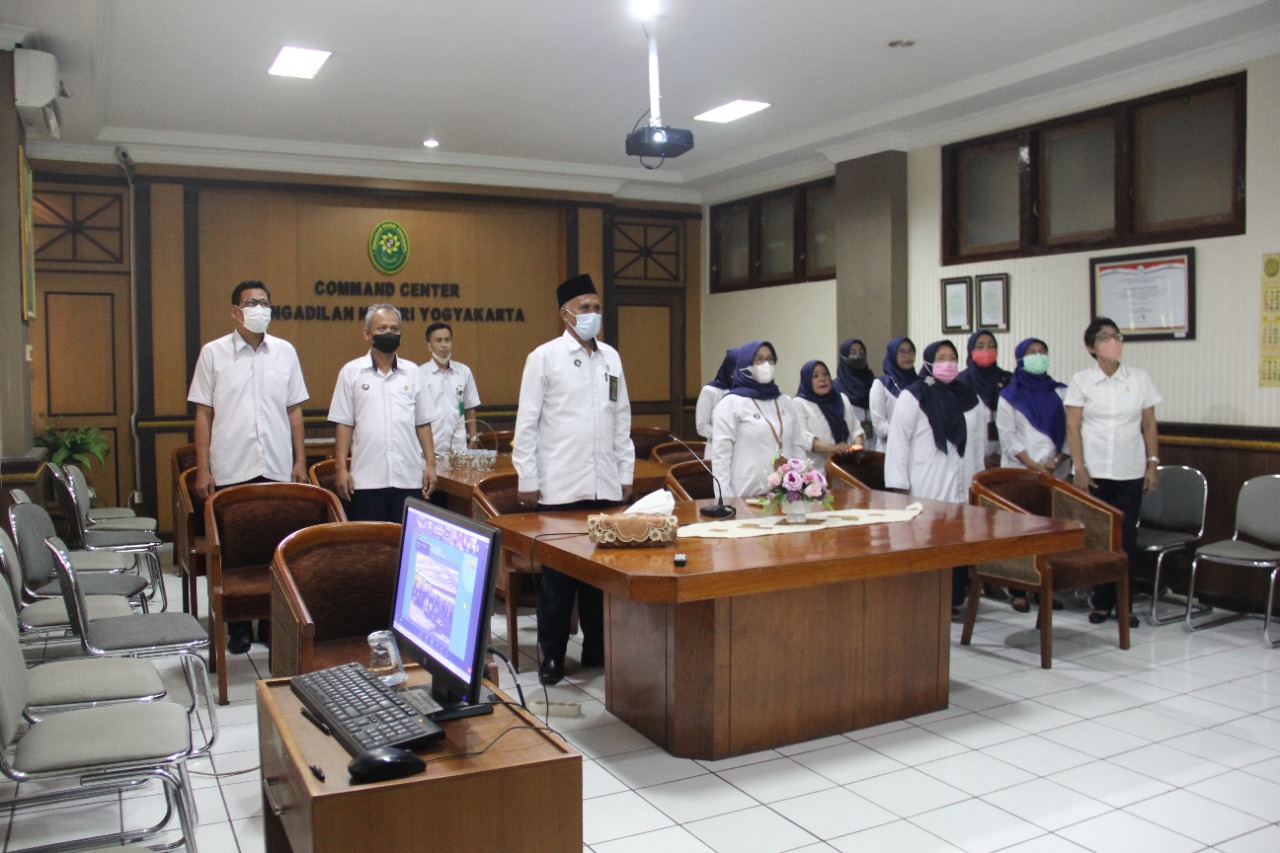 Panitera Pengadilan Negeri Yogyakarta Mengikuti Penutupan Kegiatan Pelatihan Singkat Panitera Pengganti 4 (empat) Lingkungan Peradilan Tahun Anggaran 2022