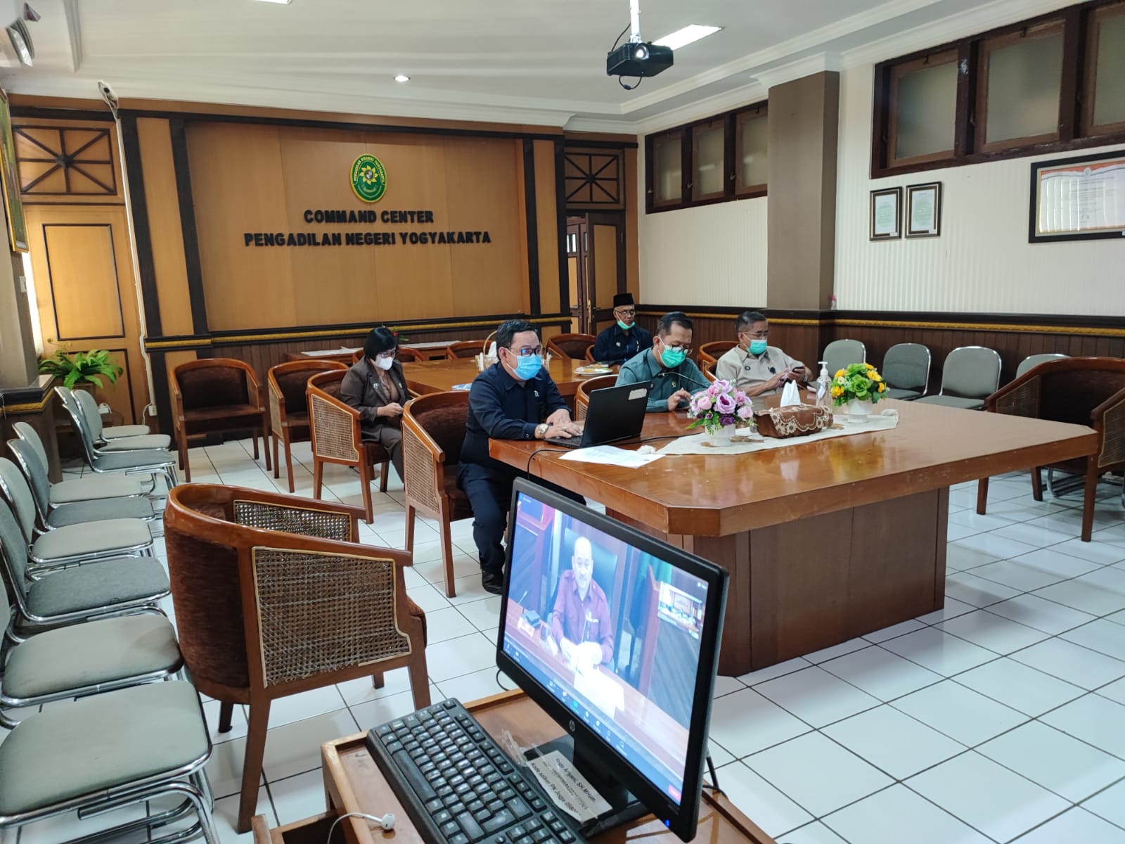 Pengadilan Negeri Yogyakarta Mengikuti Sosialisasi Aplikasi Elektronik Berkas Pidana Terpadu (e-Berpadu)