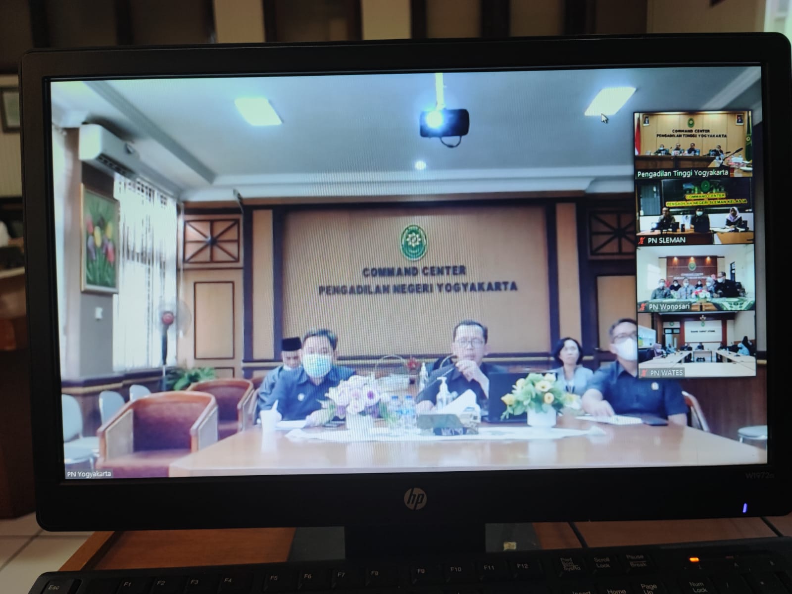 Rapat Koordinasi Implementasi Aplikasi e-Berpadu bersama Pengadilan Tinggi Yogyakarta