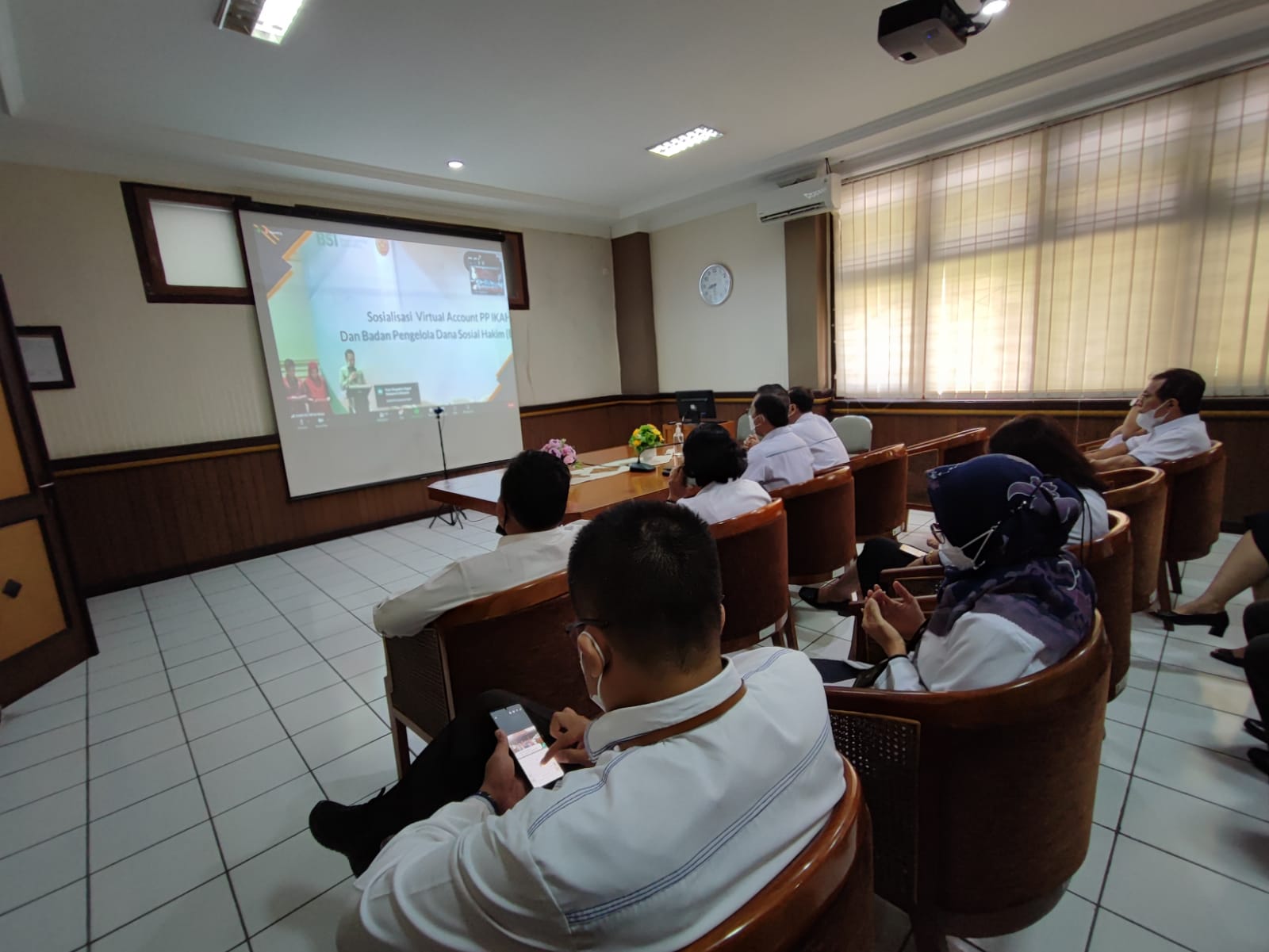 Pengadilan Negeri Yogyakarta Mengikuti Sosialisasi Kegiatan Virtual Account PP IKAHI