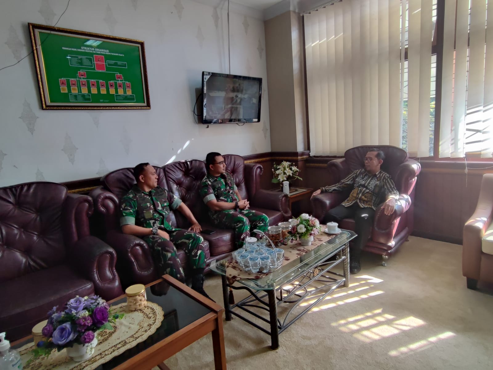 Kunjungan Silaturahmi Pengadilan Militer II-1 Yogyakarta ke Pengadilan Negeri Yogyakarta