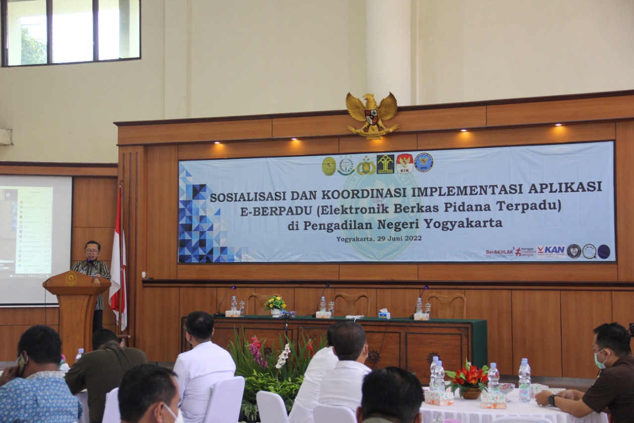 Sosialisasi dan Koordinasi Implementasi Aplikasi e-Berpadu di Pengadilan Negeri Yogyakarta