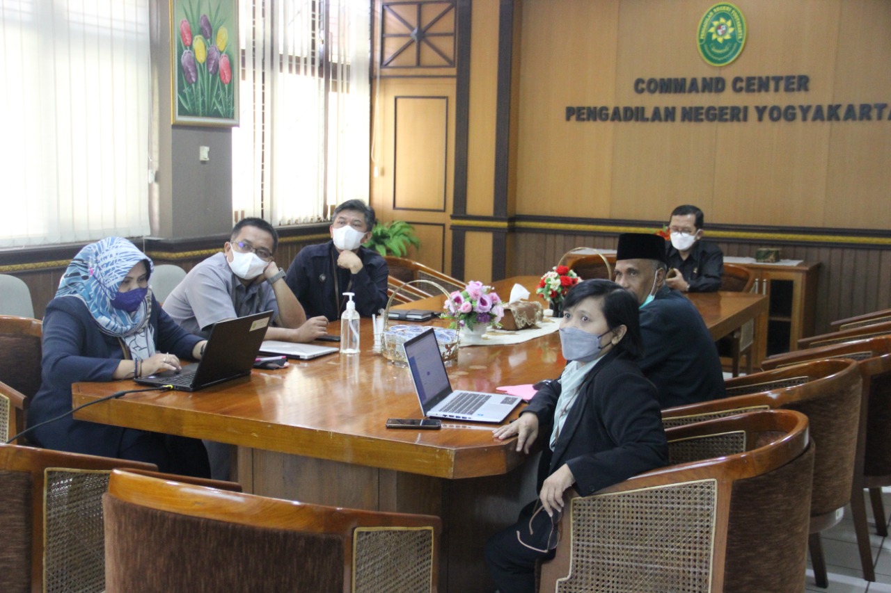 Rapat Monitoring Evaluasi Pelaksanaan Implementasi Aplikasi e-Berpadu pada Pengadilan Negeri Yogyakarta