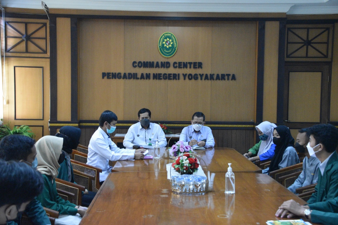 Penerimaan Mahasiswa Magang Pengadilan Negeri Yogyakarta Agustus 2022