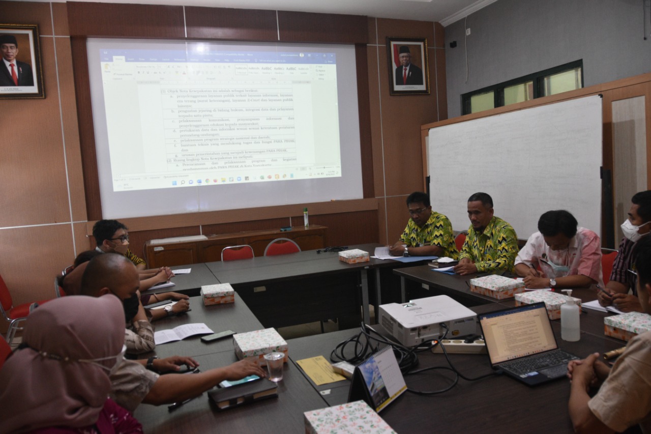 Sekretaris Pengadilan Negeri Yogyakarta Menghadiri Rapat Teknis Tim Koordinasi Kerja Sama Daerah Bersama Pemerintah Kota Yogyakarta 