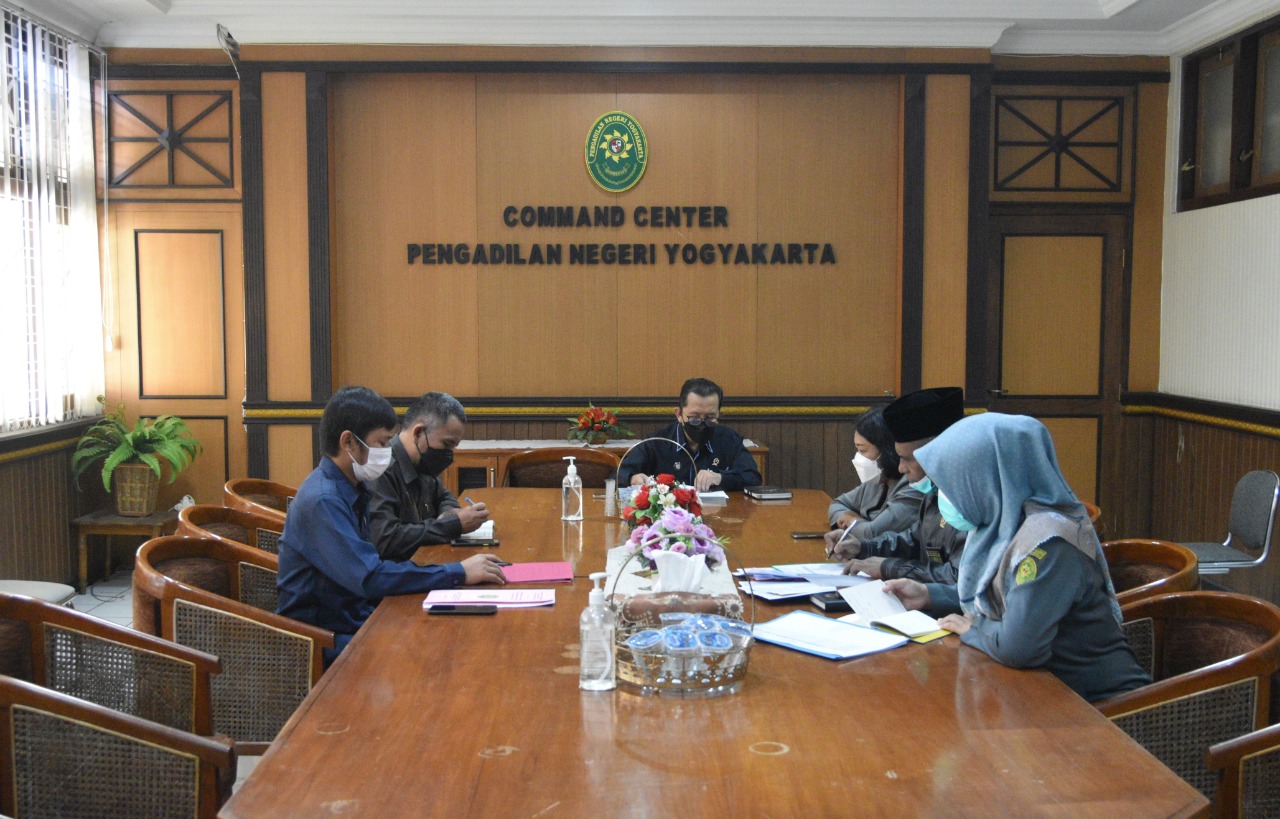 Rapat Monitoring dan Evaluasi Kedisiplinan Pengadilan Negeri Yogyakarta
