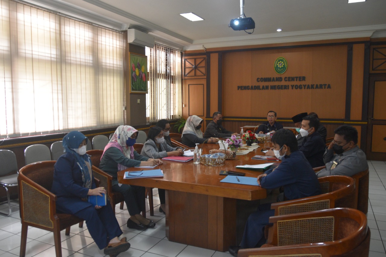 Rapat Pembahasan Tindak Lanjut Hasil Pengawasan (TLHP) Pengadilan Negeri Yogyakarta