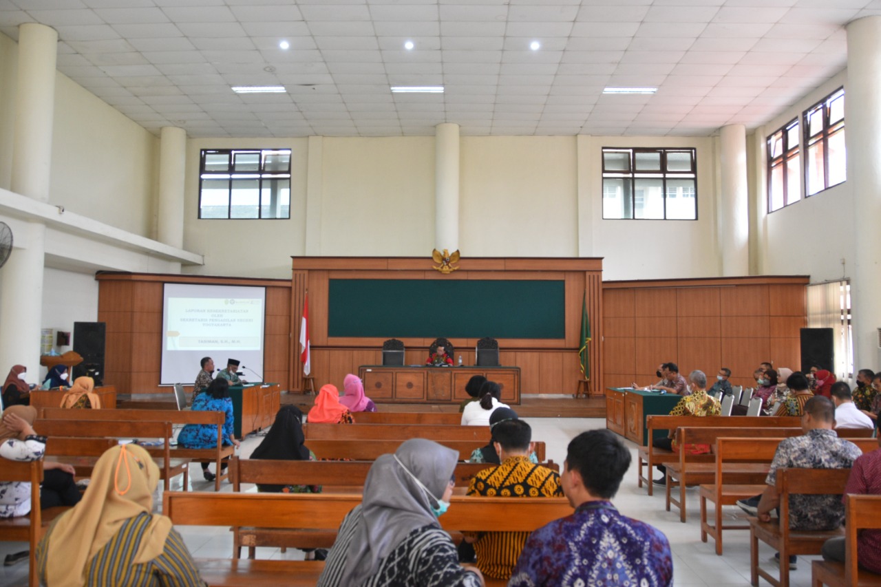 Rapat Pembinaan dan Monitoring Evaluasi Kinerja Pengadilan Negeri Yogyakarta bulan Agustus, Sosialisasi dan Rapat Tinjauan Manajemen (RTM) Akreditasi Penjaminan Mutu (APM)