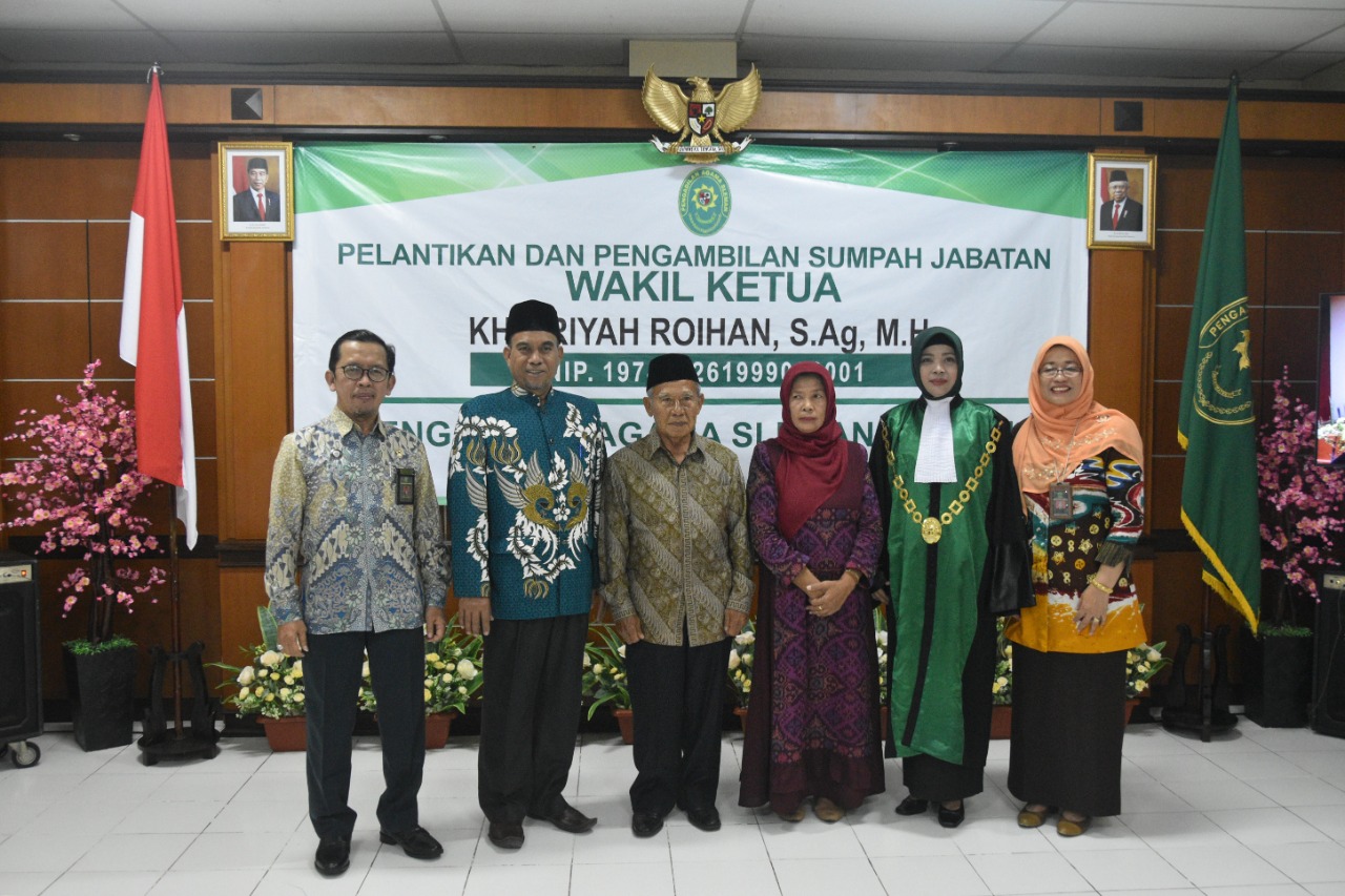 Ketua Pengadilan Negeri Yogyakarta Menghadiri Pelantikan dan Pengambilan Sumpah Jabatan Wakil Ketua Pengadilan Agama Sleman