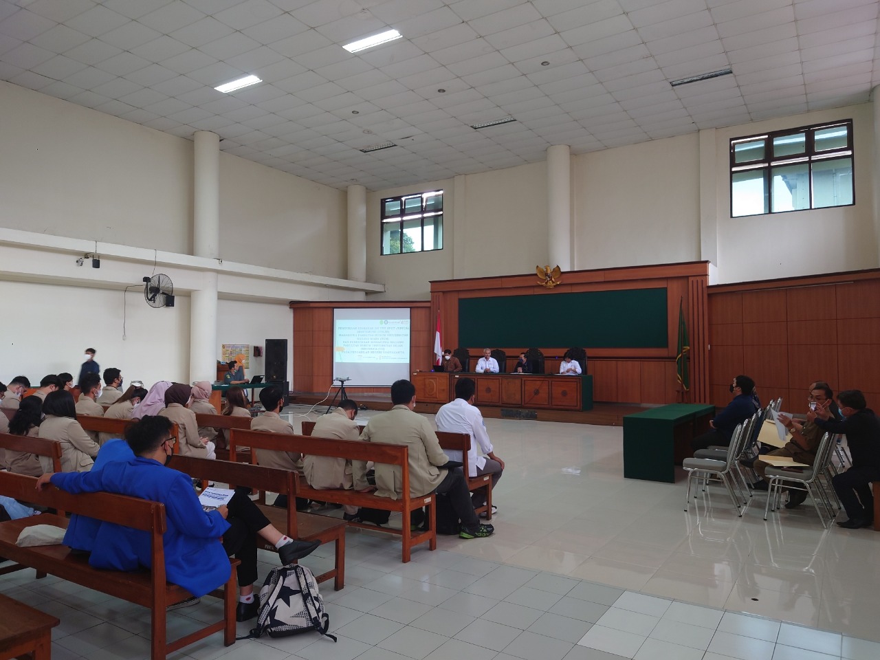 Pembukaan On The Spot Judicial Monitoring (OTSJM) Mahasiswa Fakultas Hukum Universitas Gajah Mada (UGM) dan pembukaan Mahasiswa Magang Fakultas Hukum Universitas Islam Indonesia (UII) di Pengadilan Negeri Yogyakarta