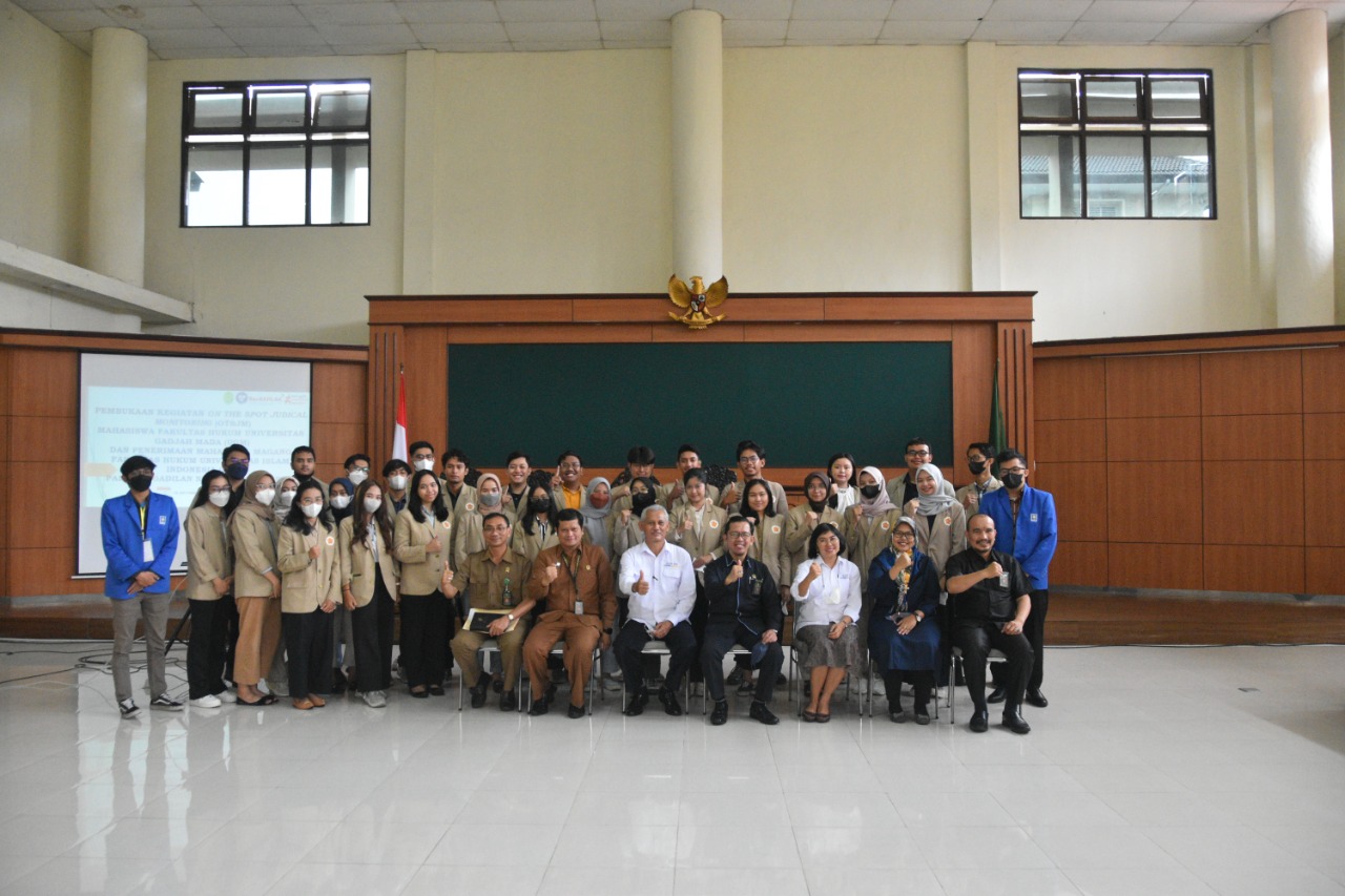 Pembukaan On The Spot Judicial Monitoring (OTSJM) Mahasiswa Fakultas Hukum Universitas Gajah Mada (UGM) dan pembukaan Mahasiswa Magang Fakultas Hukum Universitas Islam Indonesia (UII) di Pengadilan Negeri Yogyakarta