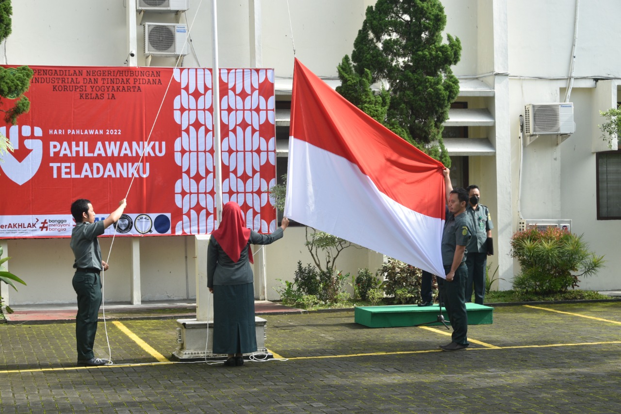 Pengadilan Negeri Yogyakarta Melaksanakan Upacara Peringatan Hari Pahlawan Tahun 2022