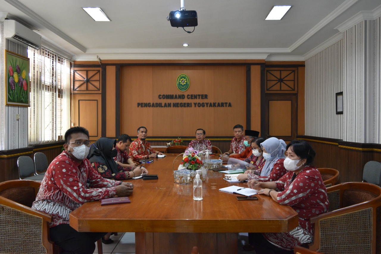 Rapat Koordinasi TLHP pada Pengawasan Reguler Bawas Mahkamah Agung RI, Pengawasan Daerah PT Yogyakarta dan Persiapan Kegiatan Mahkamah Agung/Dharmayukti Karini Pusat