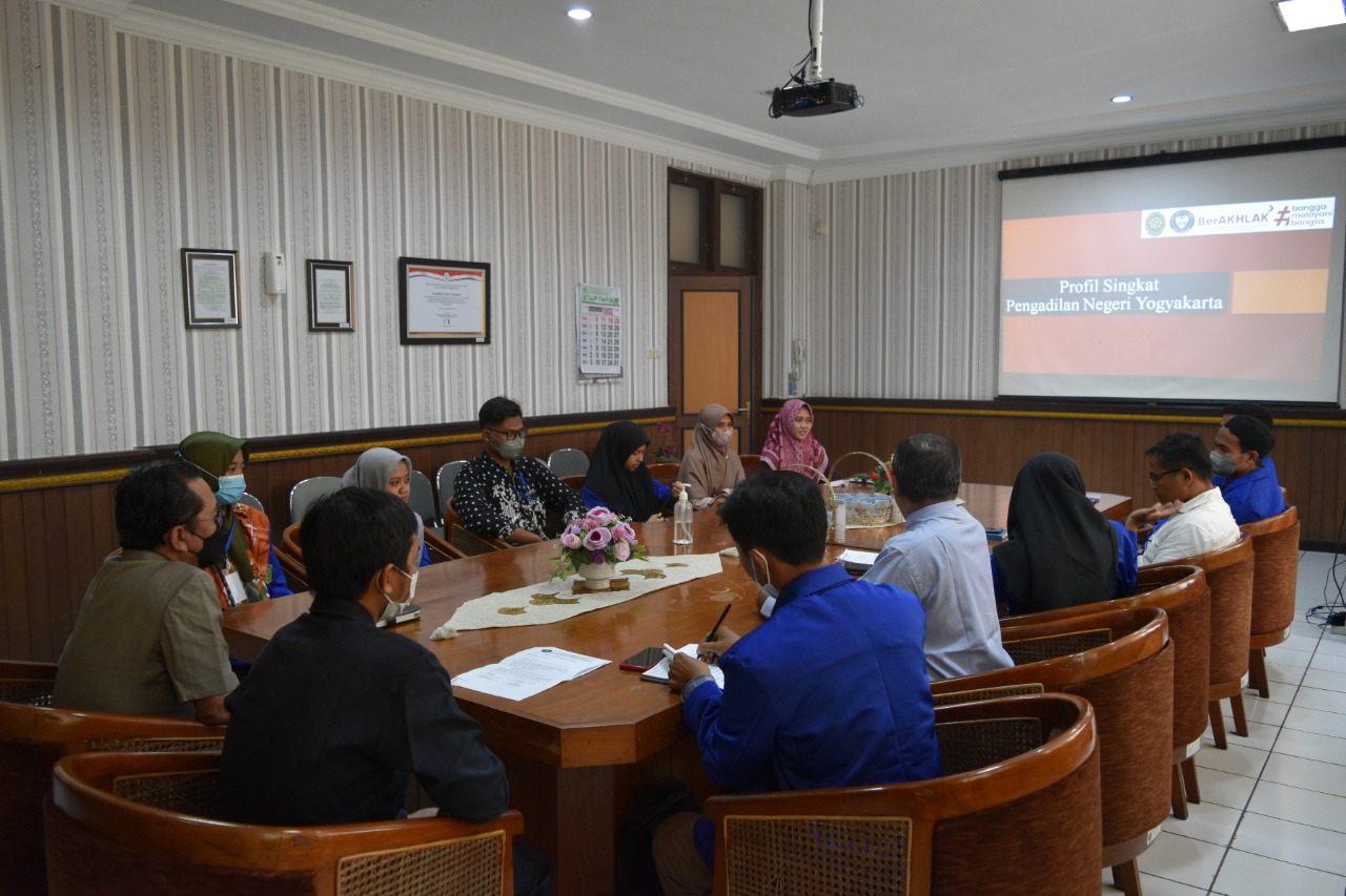 Kunjungan (Studi Lapangan) Sekolah Tinggi Agama Islam Yogyakarta ke Pengadilan Negeri Yogyakarta 