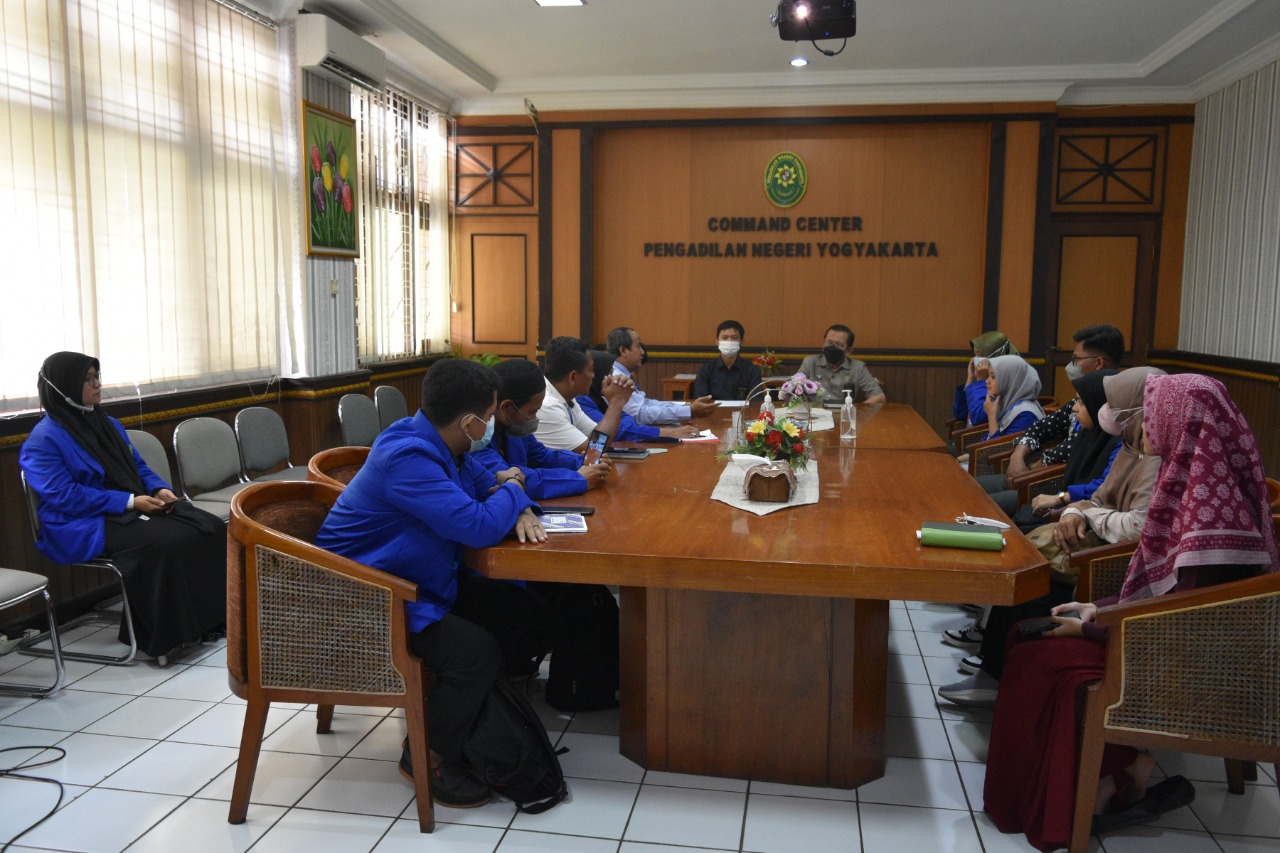 Kunjungan (Studi Lapangan) Sekolah Tinggi Agama Islam Yogyakarta ke Pengadilan Negeri Yogyakarta 